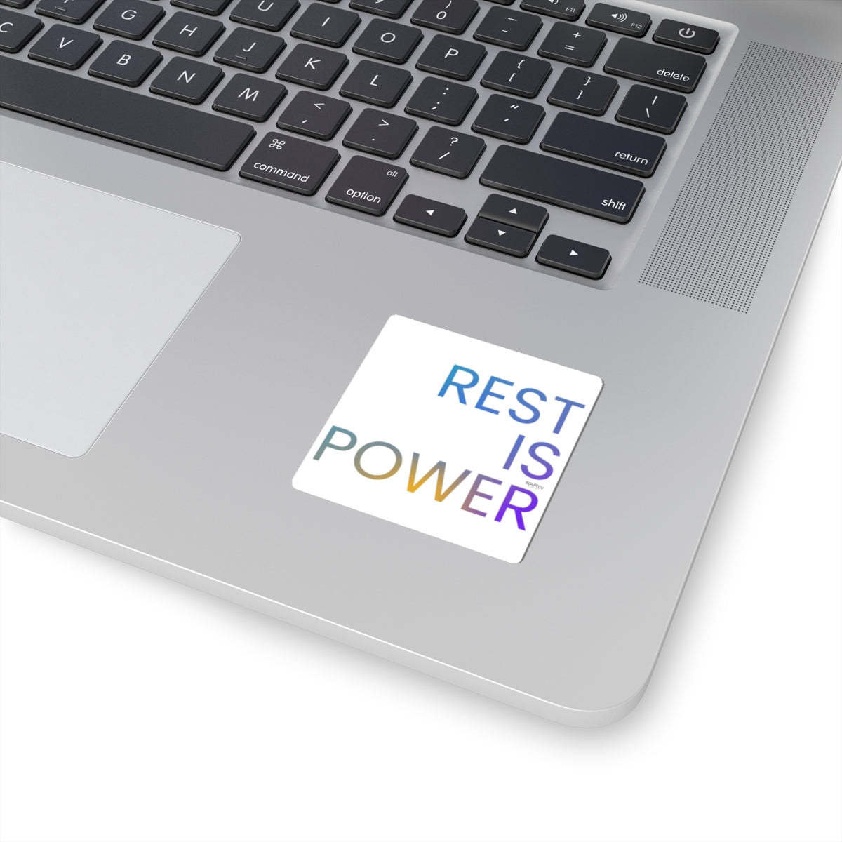 Empowering Kiss-Cut Stickers, Motivational Laptop Decals, Self-Care Gifts, Rest Is Power Sticker, Inspirational Home Decor
