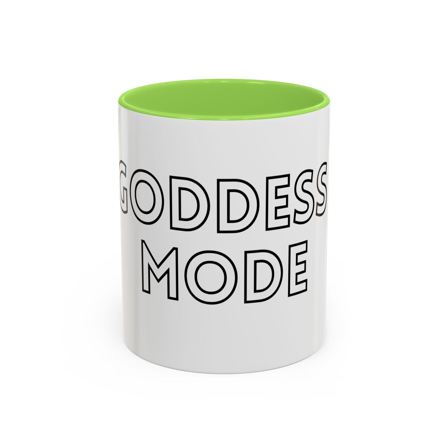 Goddess Mode Colorful Coffee Mug, Motivational Quote Mug, Gift for Her, Daily Inspiration Coffee Cup, Self-Care Mug, Unique Kitchenware