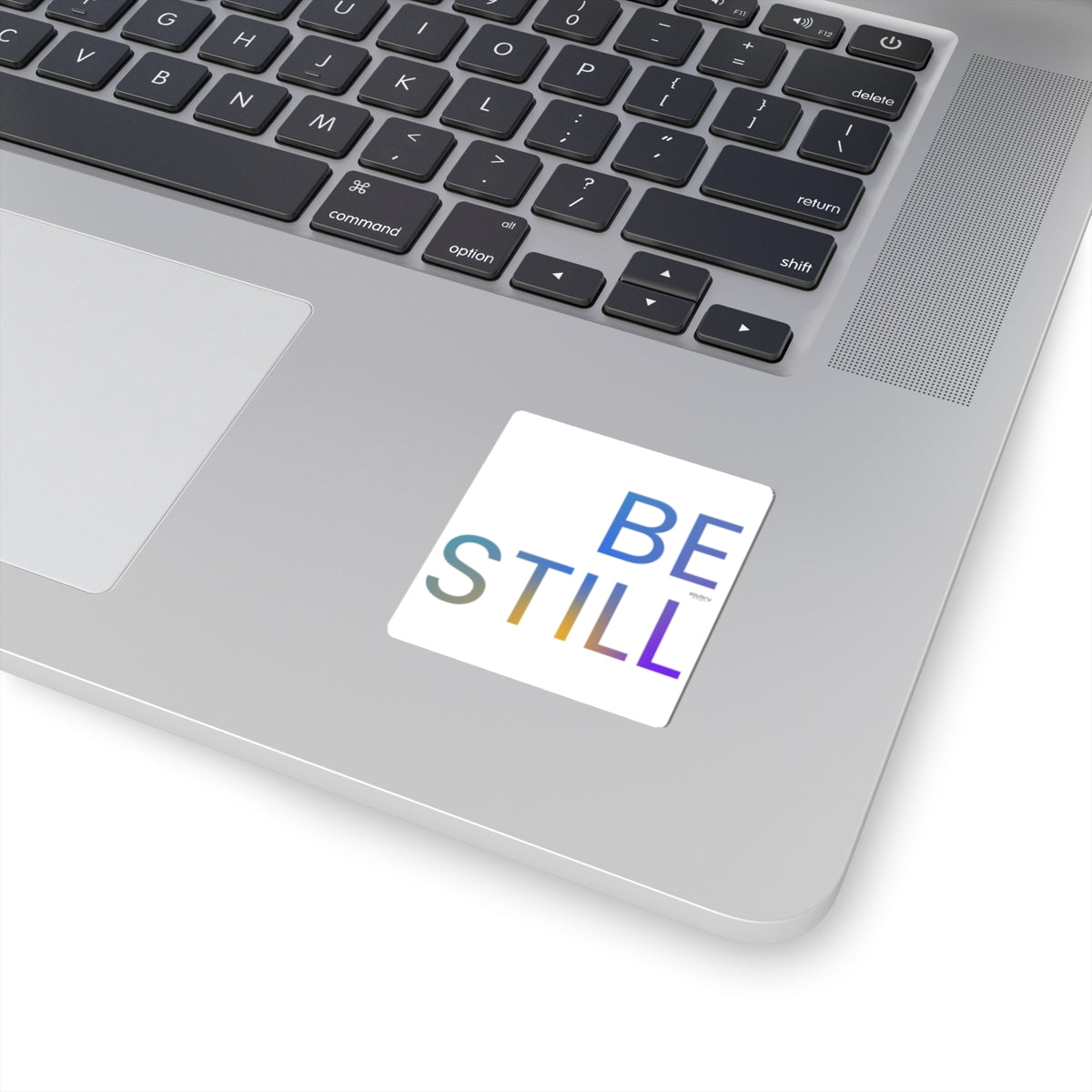 Minimalist 'Be Still' Inspirational Kiss-Cut Stickers, Motivational Laptop Decals, Calm Decor, Mindfulness Gifts, Peaceful Reminders