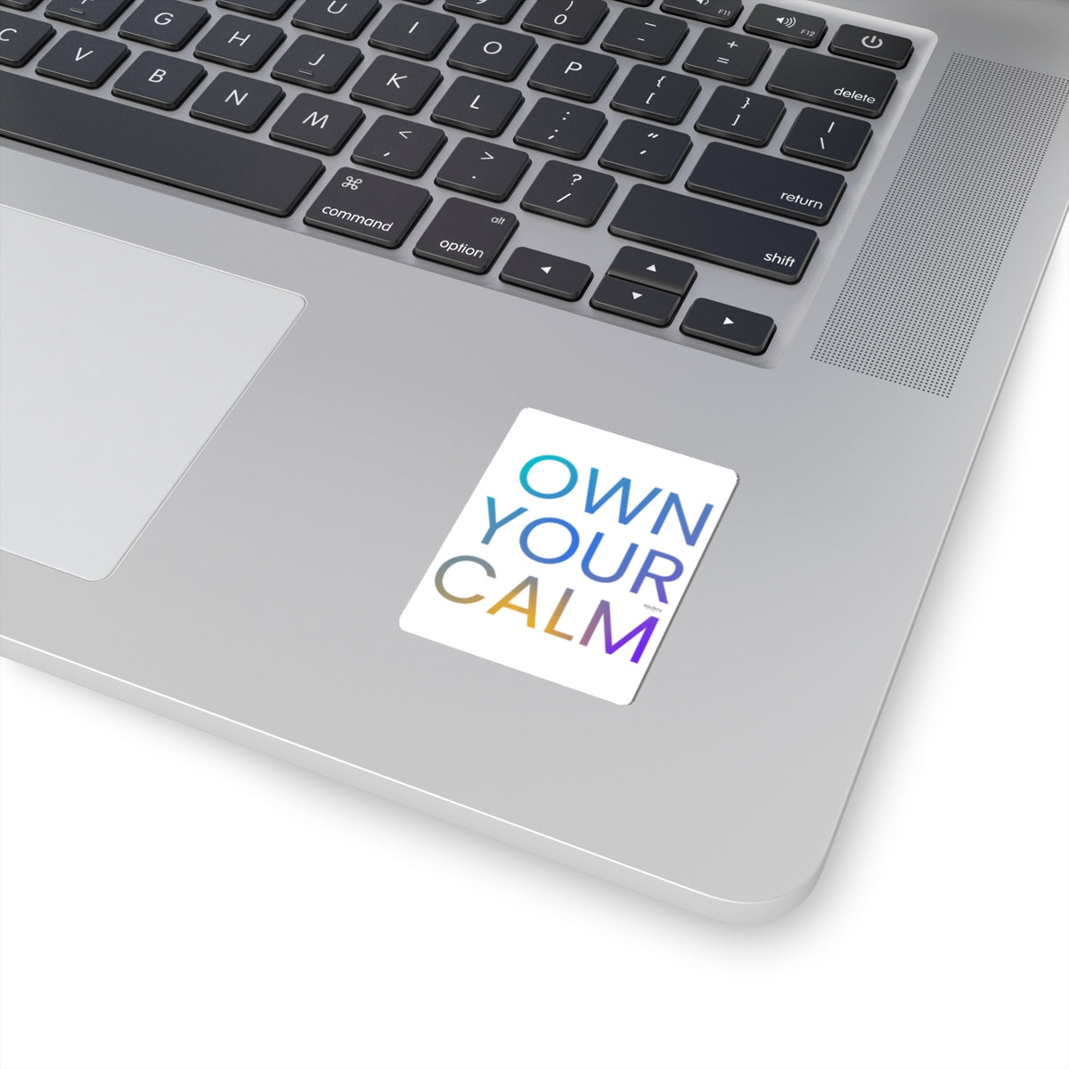 Chic Motivational Kiss-Cut Stickers - Own Your Calm, Stress Relief Decor, Laptop, Journal, Gift Idea, Relaxation Vibe