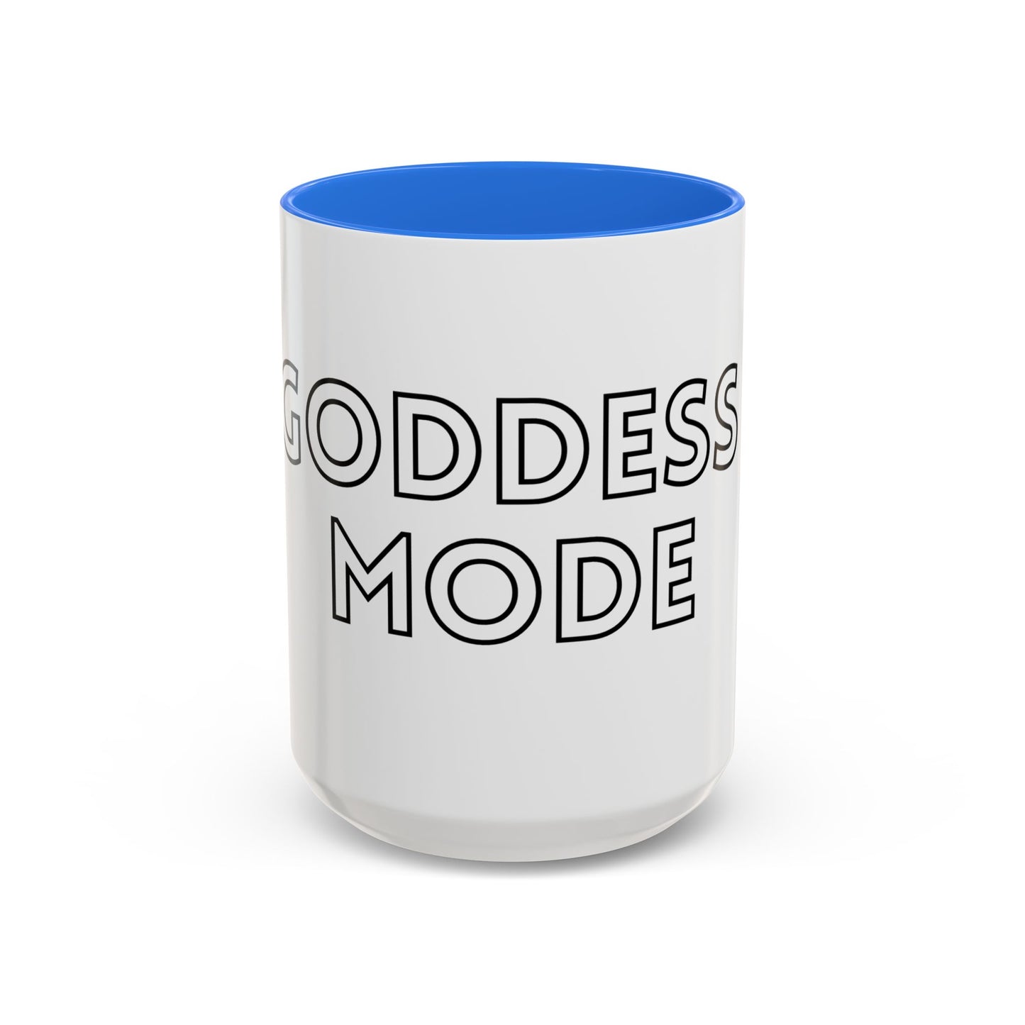 Goddess Mode Colorful Coffee Mug, Motivational Quote Mug, Gift for Her, Daily Inspiration Coffee Cup, Self-Care Mug, Unique Kitchenware