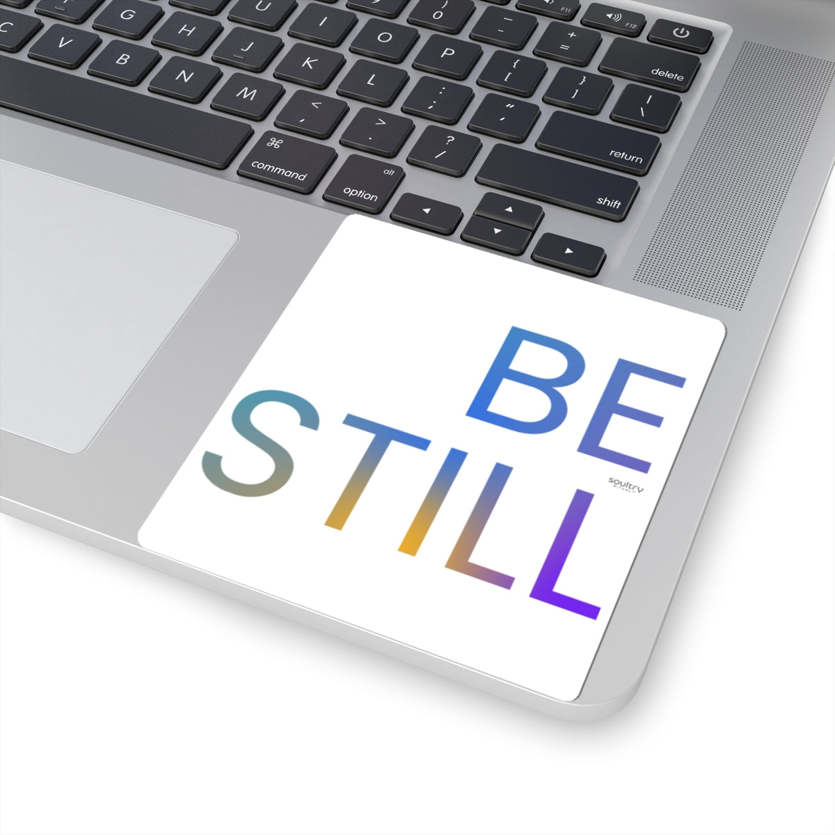 Minimalist 'Be Still' Inspirational Kiss-Cut Stickers, Motivational Laptop Decals, Calm Decor, Mindfulness Gifts, Peaceful Reminders