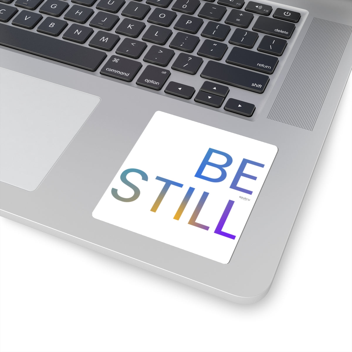 Minimalist 'Be Still' Inspirational Kiss-Cut Stickers, Motivational Laptop Decals, Calm Decor, Mindfulness Gifts, Peaceful Reminders