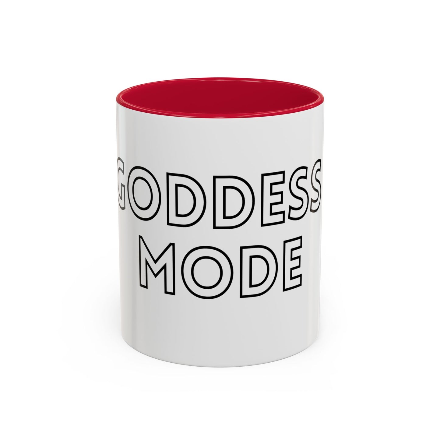 Goddess Mode Colorful Coffee Mug, Motivational Quote Mug, Gift for Her, Daily Inspiration Coffee Cup, Self-Care Mug, Unique Kitchenware