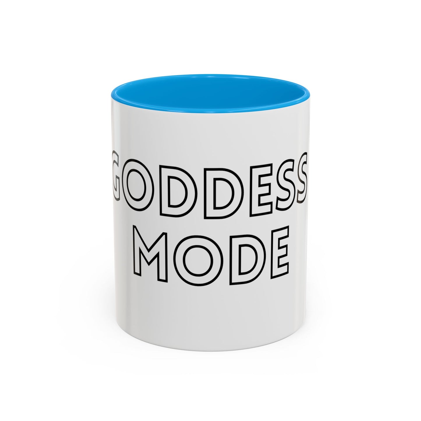 Goddess Mode Colorful Coffee Mug, Motivational Quote Mug, Gift for Her, Daily Inspiration Coffee Cup, Self-Care Mug, Unique Kitchenware