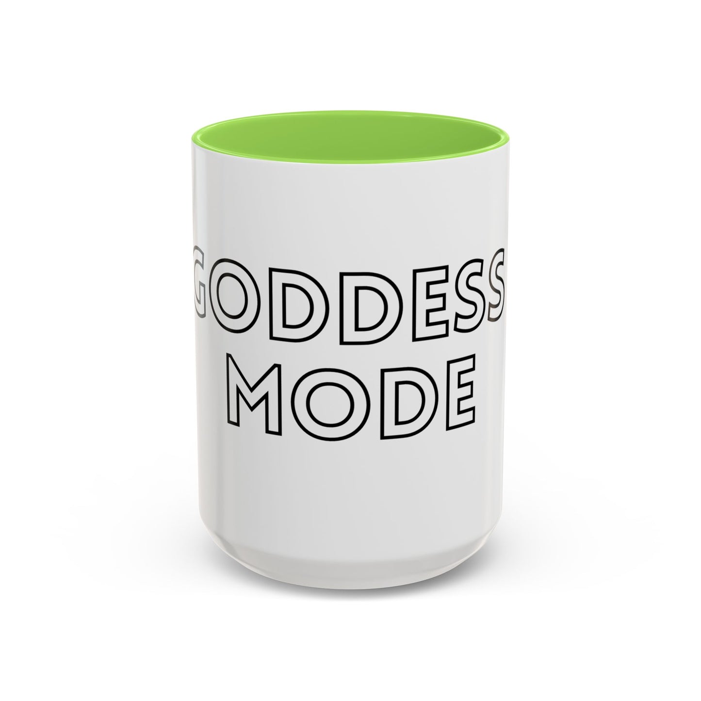Goddess Mode Colorful Coffee Mug, Motivational Quote Mug, Gift for Her, Daily Inspiration Coffee Cup, Self-Care Mug, Unique Kitchenware