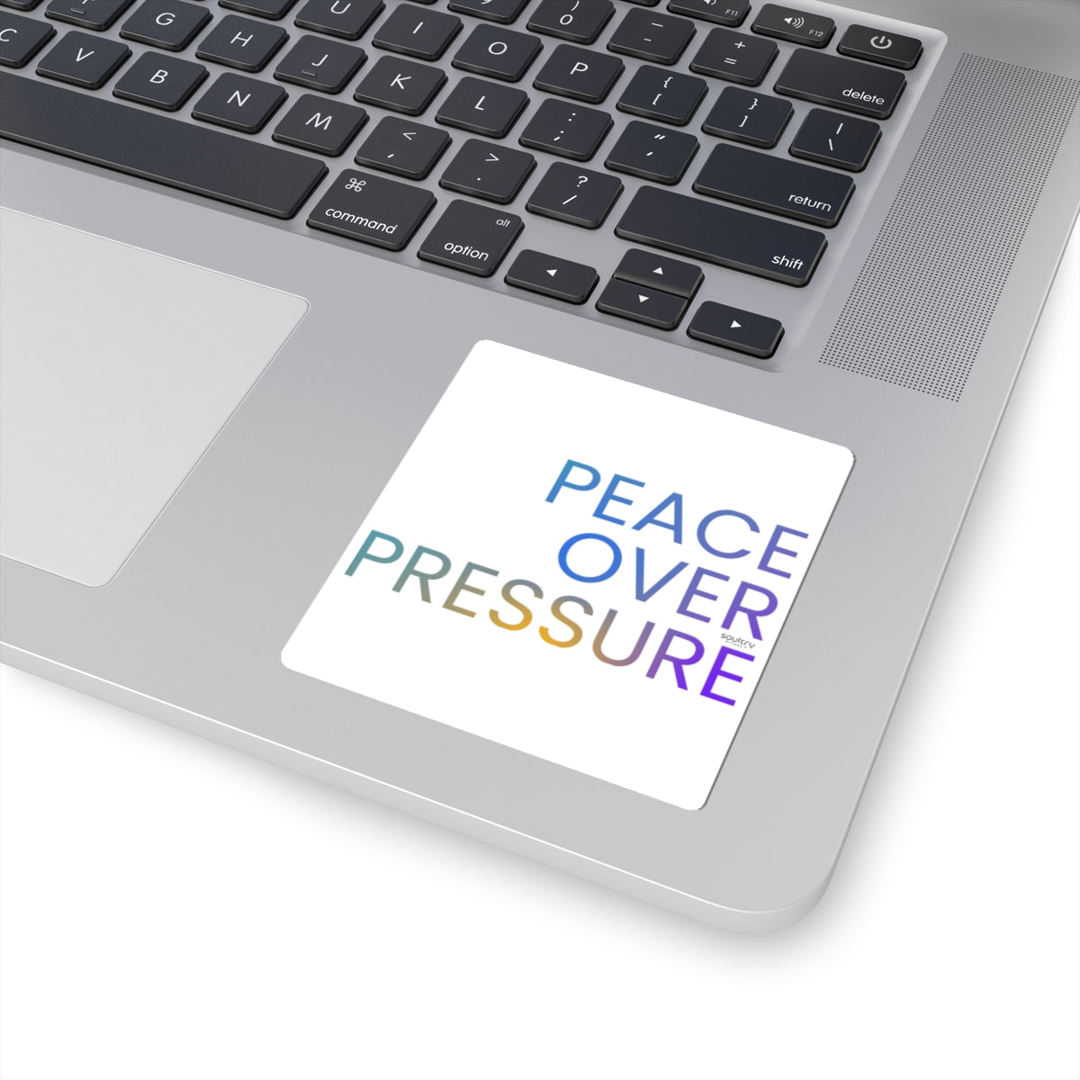 Chic Motivational Kiss-Cut Stickers - Peace Over Pressure, Stress Relief Decor, Laptop, Journal, Gift Idea, Relaxation Vibe