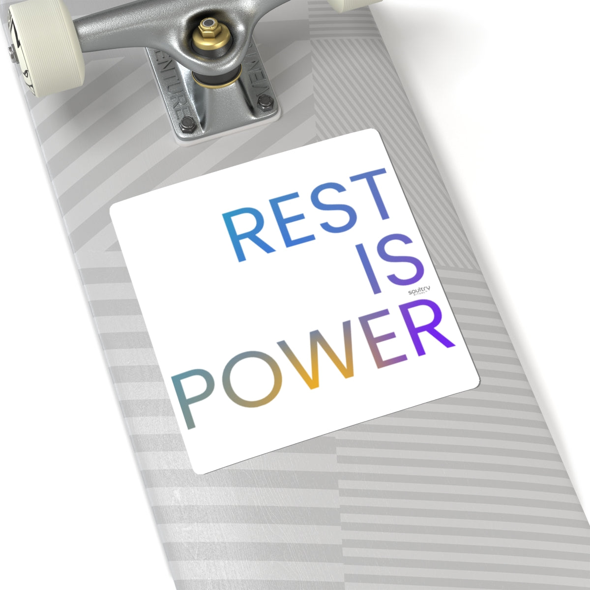 Empowering Kiss-Cut Stickers, Motivational Laptop Decals, Self-Care Gifts, Rest Is Power Sticker, Inspirational Home Decor