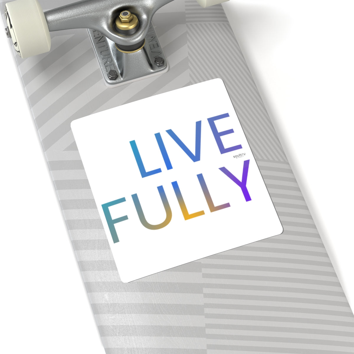 Inspirational Kiss-Cut Stickers | Live Fully Motivational Stickers for Laptops, Journals, Decor, Gifts, Self-Improvement