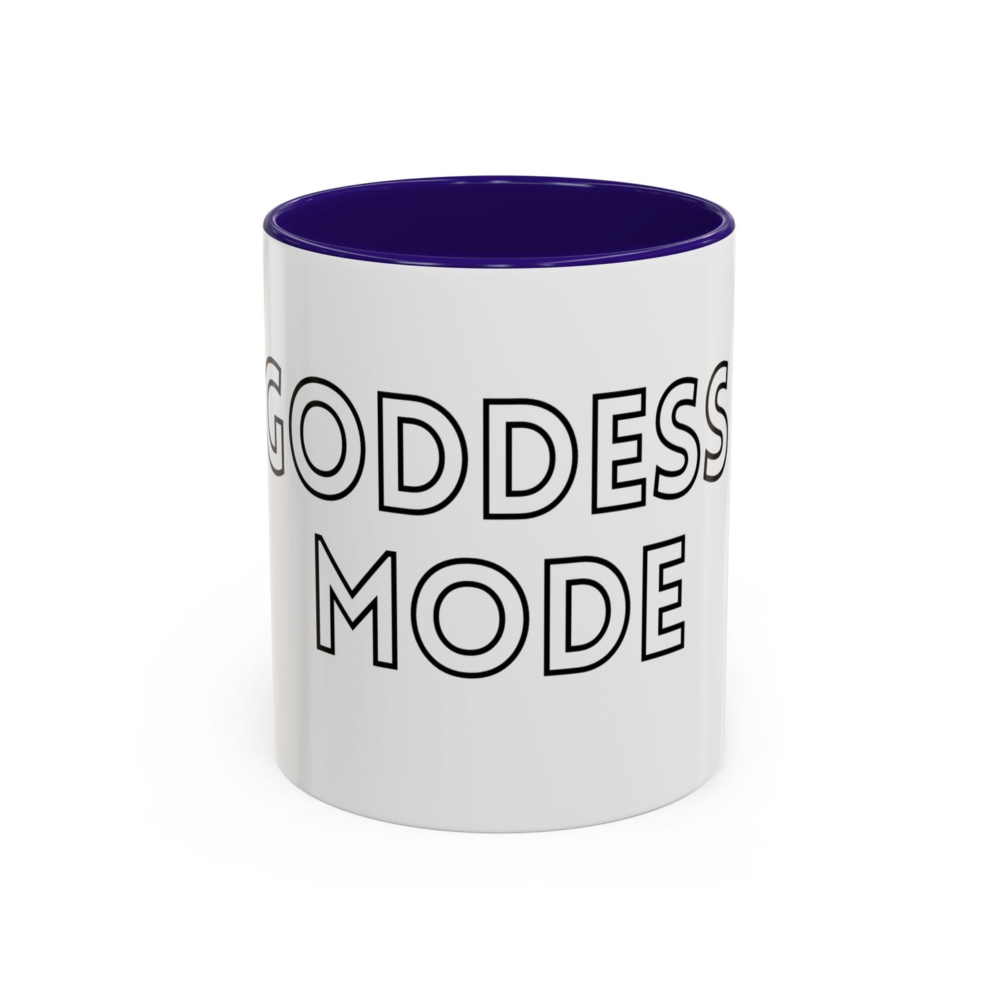 Goddess Mode Colorful Coffee Mug, Motivational Quote Mug, Gift for Her, Daily Inspiration Coffee Cup, Self-Care Mug, Unique Kitchenware