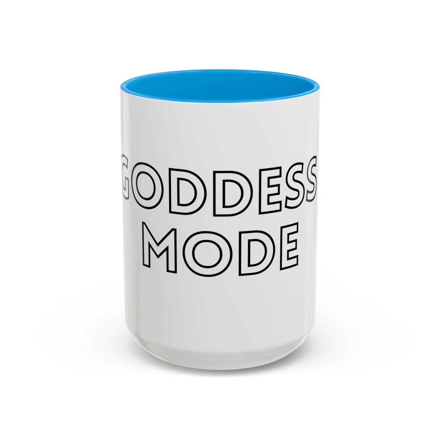 Goddess Mode Colorful Coffee Mug, Motivational Quote Mug, Gift for Her, Daily Inspiration Coffee Cup, Self-Care Mug, Unique Kitchenware