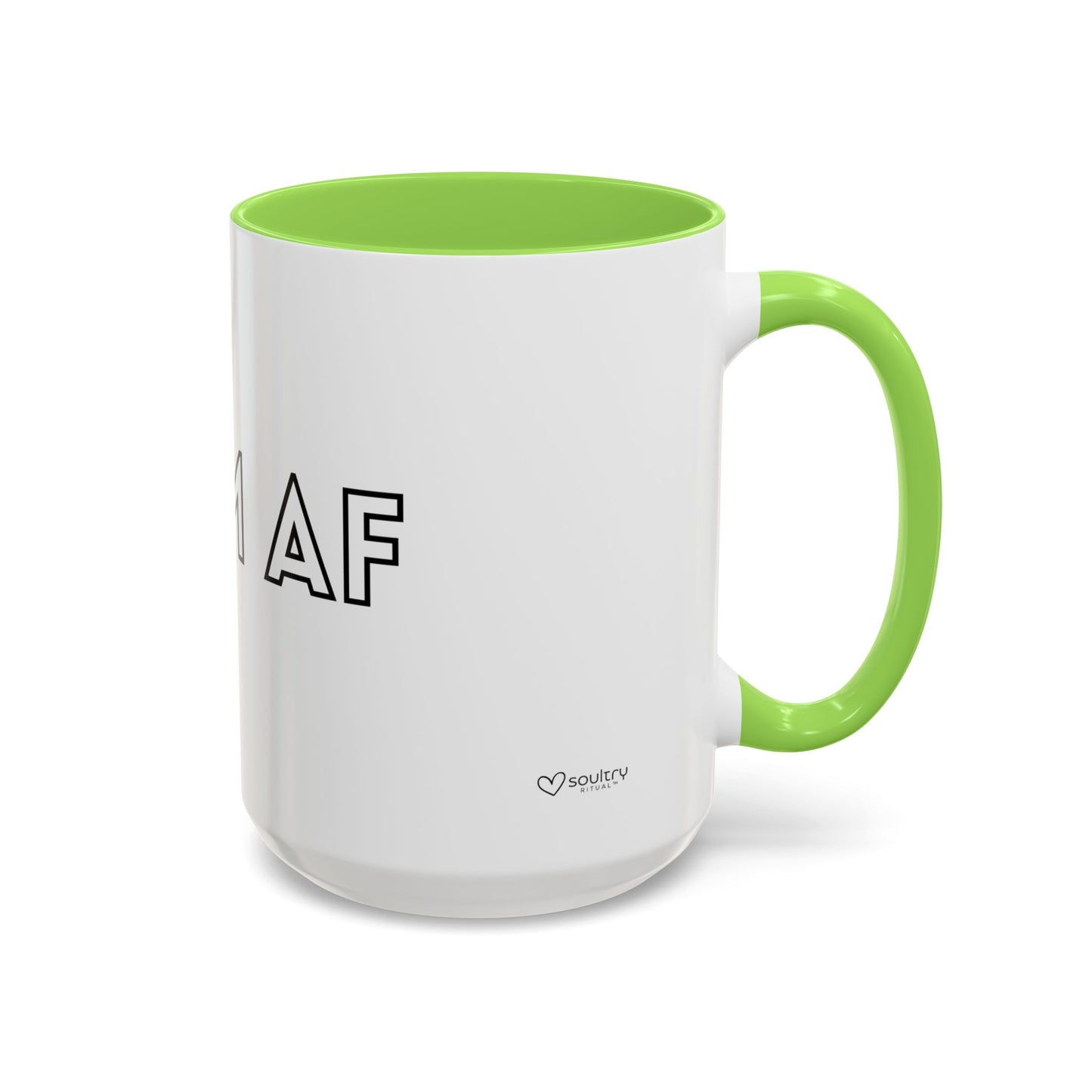 Calm AF Coffee Mug | Funny Gift for Friends, Office Humor, Self-Care Reminder, Relaxation, 11oz 15oz