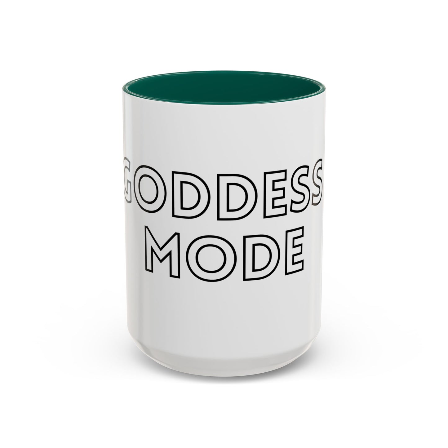 Goddess Mode Colorful Coffee Mug, Motivational Quote Mug, Gift for Her, Daily Inspiration Coffee Cup, Self-Care Mug, Unique Kitchenware