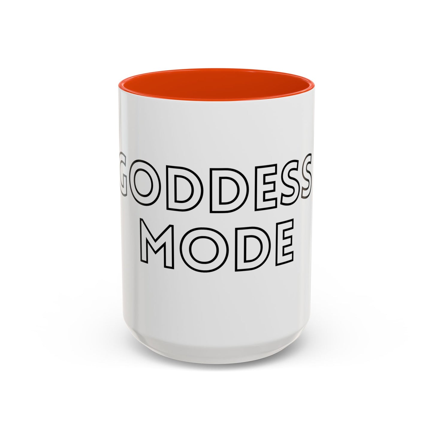 Goddess Mode Colorful Coffee Mug, Motivational Quote Mug, Gift for Her, Daily Inspiration Coffee Cup, Self-Care Mug, Unique Kitchenware