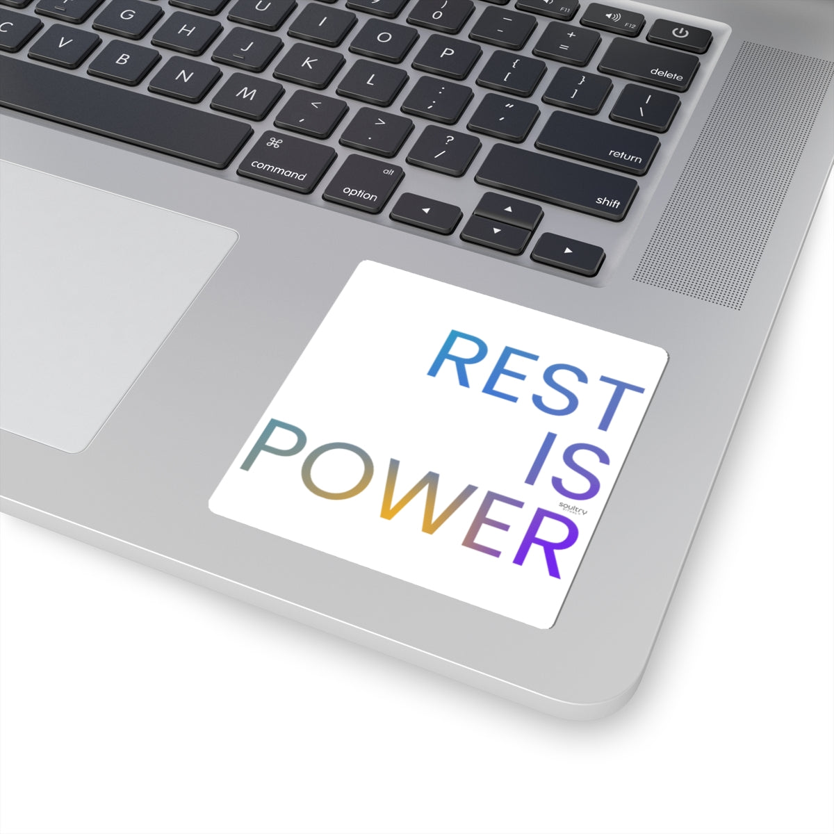 Empowering Kiss-Cut Stickers, Motivational Laptop Decals, Self-Care Gifts, Rest Is Power Sticker, Inspirational Home Decor