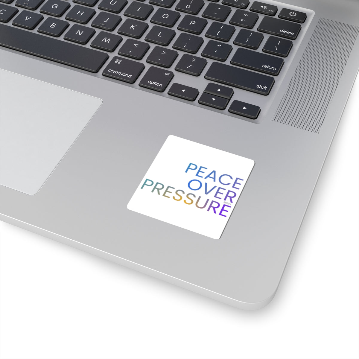 Chic Motivational Kiss-Cut Stickers - Peace Over Pressure, Stress Relief Decor, Laptop, Journal, Gift Idea, Relaxation Vibe