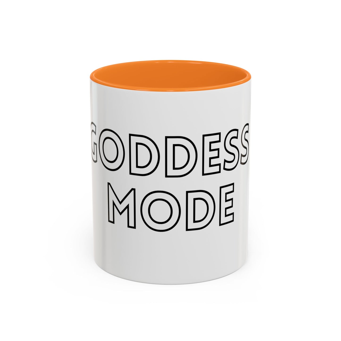 Goddess Mode Colorful Coffee Mug, Motivational Quote Mug, Gift for Her, Daily Inspiration Coffee Cup, Self-Care Mug, Unique Kitchenware