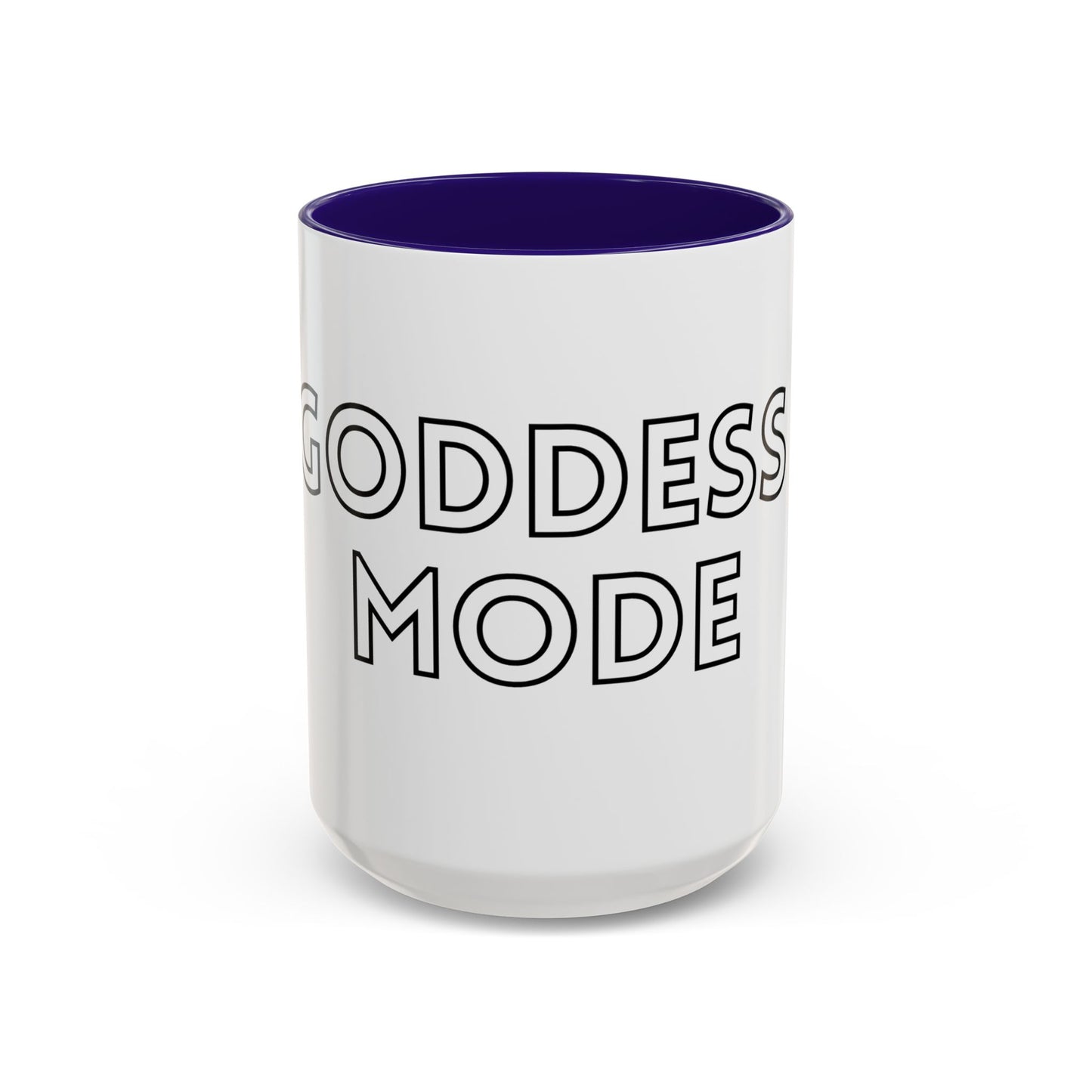 Goddess Mode Colorful Coffee Mug, Motivational Quote Mug, Gift for Her, Daily Inspiration Coffee Cup, Self-Care Mug, Unique Kitchenware