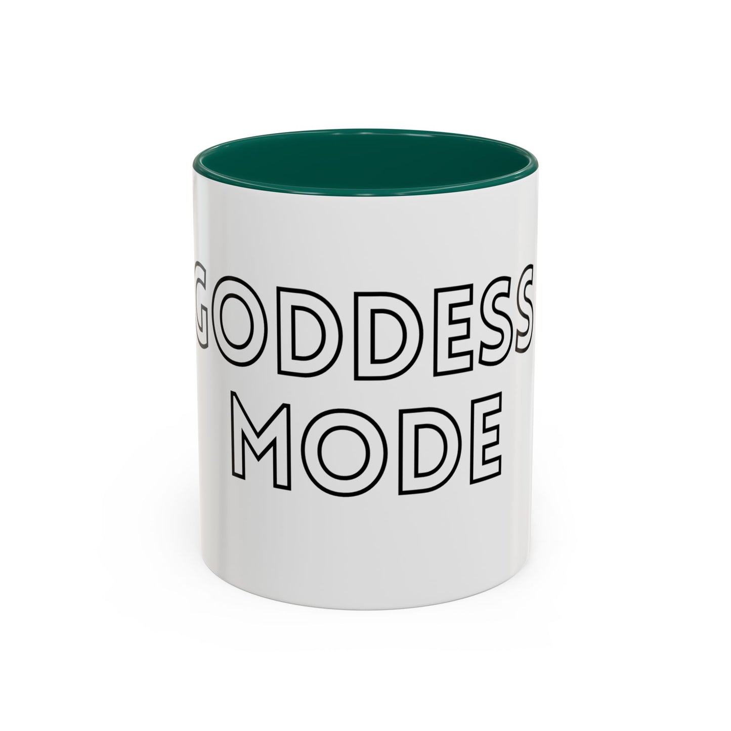 Goddess Mode Colorful Coffee Mug, Motivational Quote Mug, Gift for Her, Daily Inspiration Coffee Cup, Self-Care Mug, Unique Kitchenware
