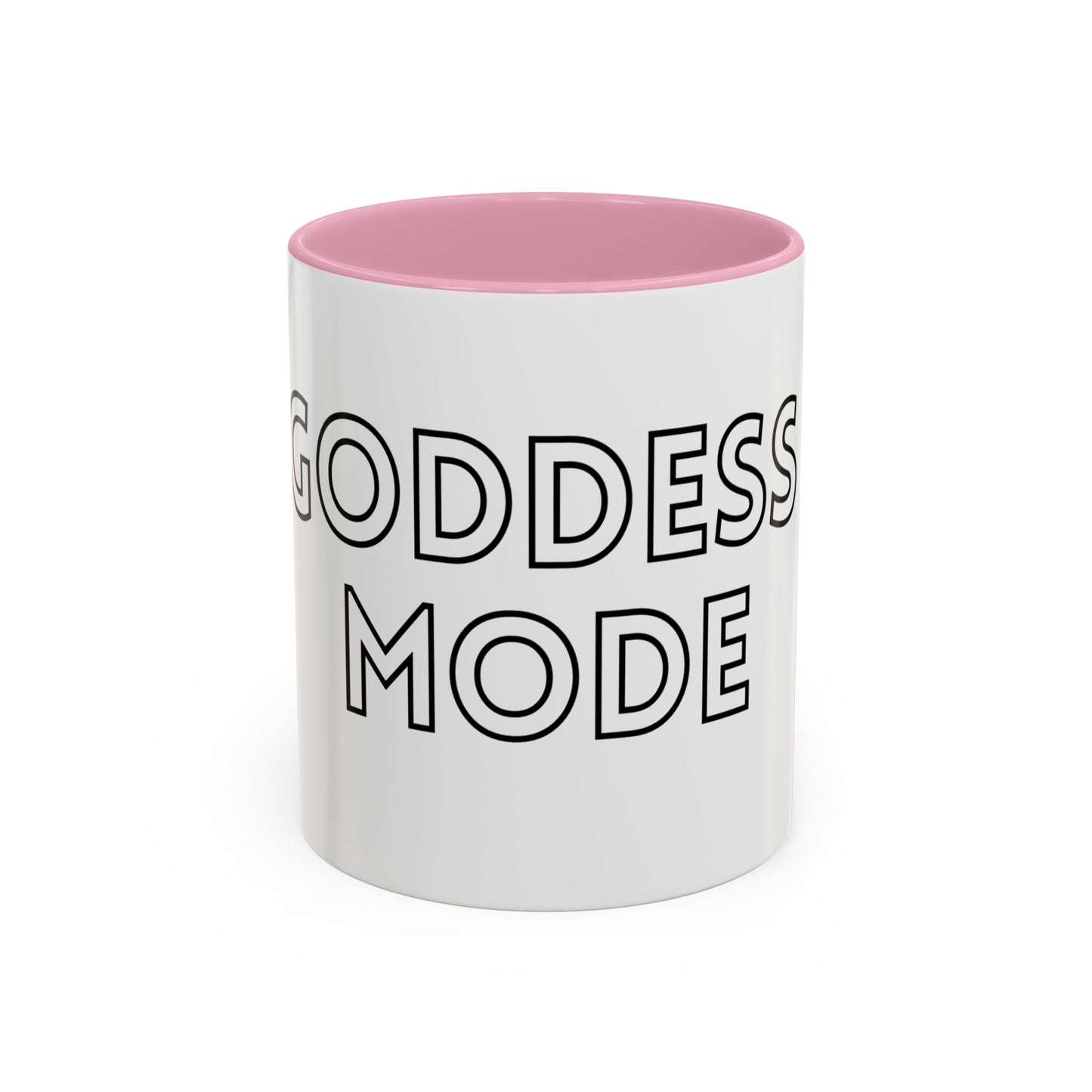 Goddess Mode Colorful Coffee Mug, Motivational Quote Mug, Gift for Her, Daily Inspiration Coffee Cup, Self-Care Mug, Unique Kitchenware
