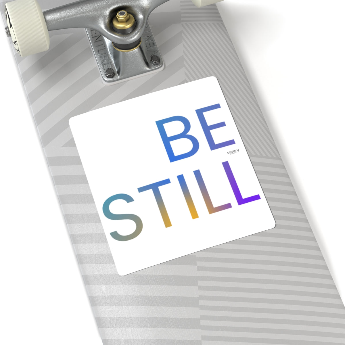 Minimalist 'Be Still' Inspirational Kiss-Cut Stickers, Motivational Laptop Decals, Calm Decor, Mindfulness Gifts, Peaceful Reminders