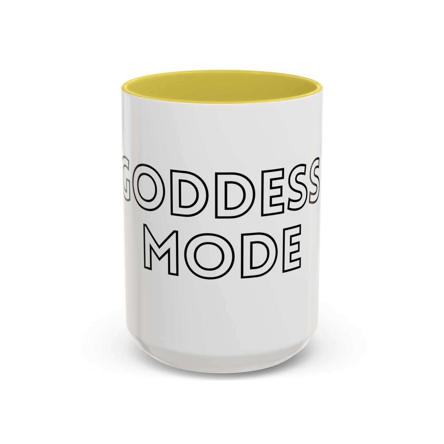 Goddess Mode Colorful Coffee Mug, Motivational Quote Mug, Gift for Her, Daily Inspiration Coffee Cup, Self-Care Mug, Unique Kitchenware