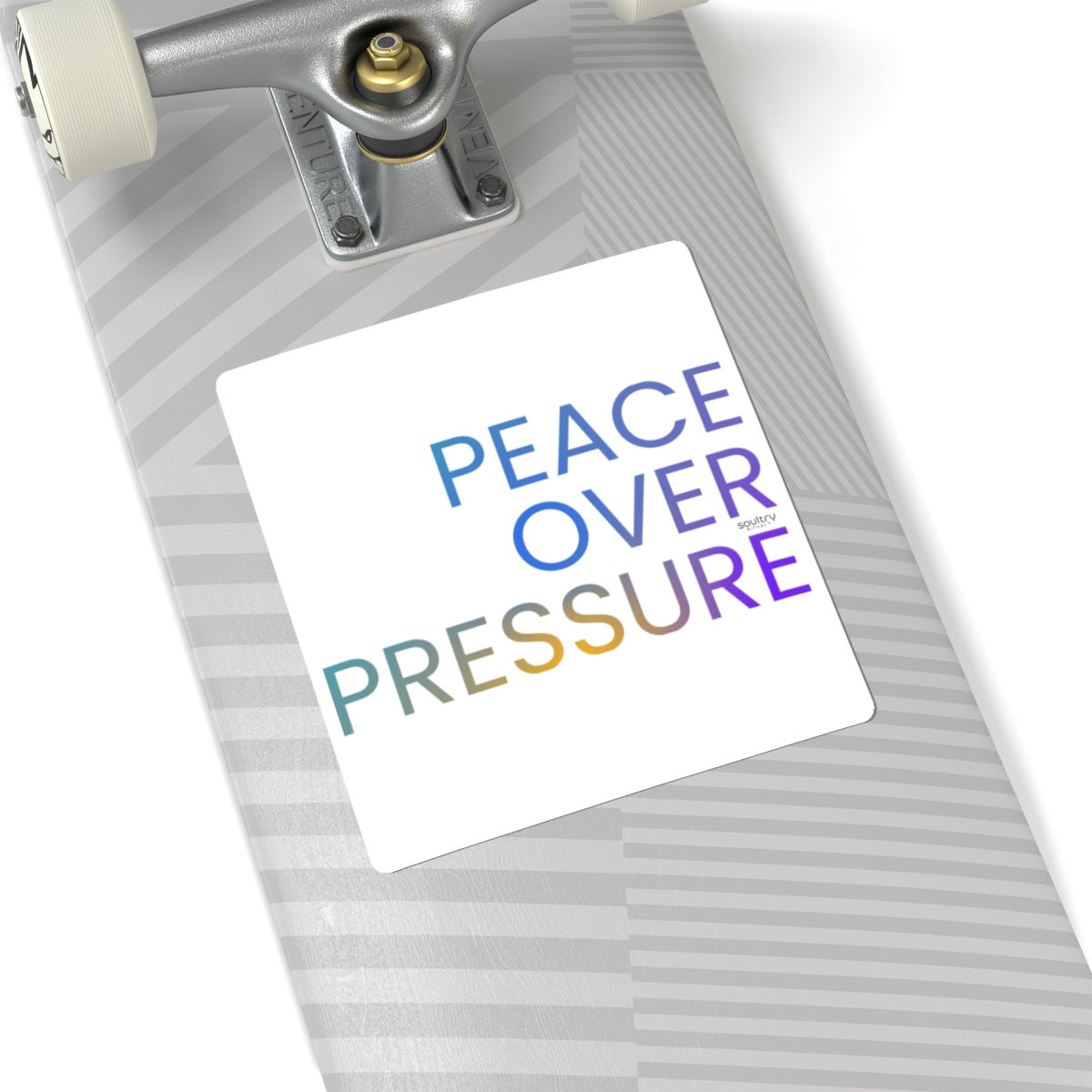 Chic Motivational Kiss-Cut Stickers - Peace Over Pressure, Stress Relief Decor, Laptop, Journal, Gift Idea, Relaxation Vibe