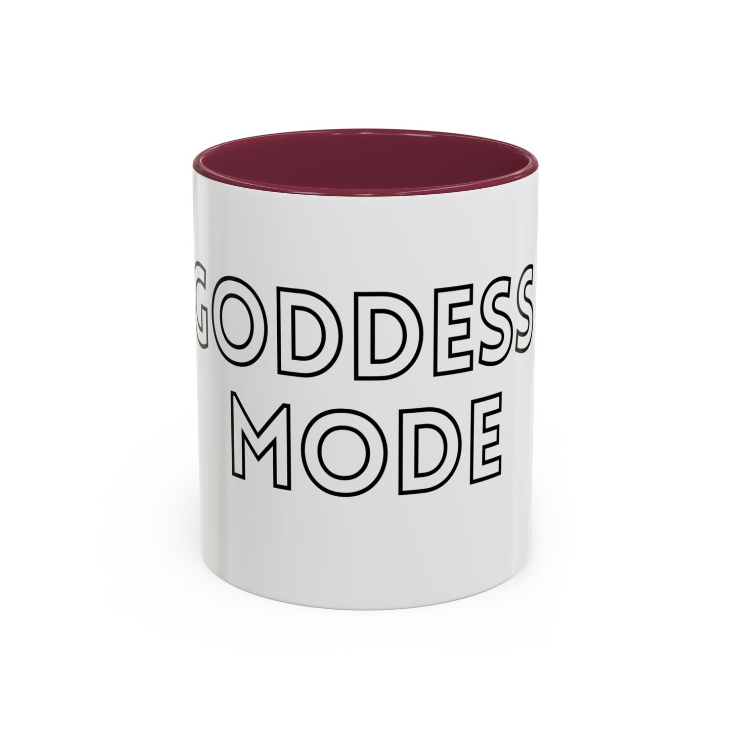 Goddess Mode Colorful Coffee Mug, Motivational Quote Mug, Gift for Her, Daily Inspiration Coffee Cup, Self-Care Mug, Unique Kitchenware