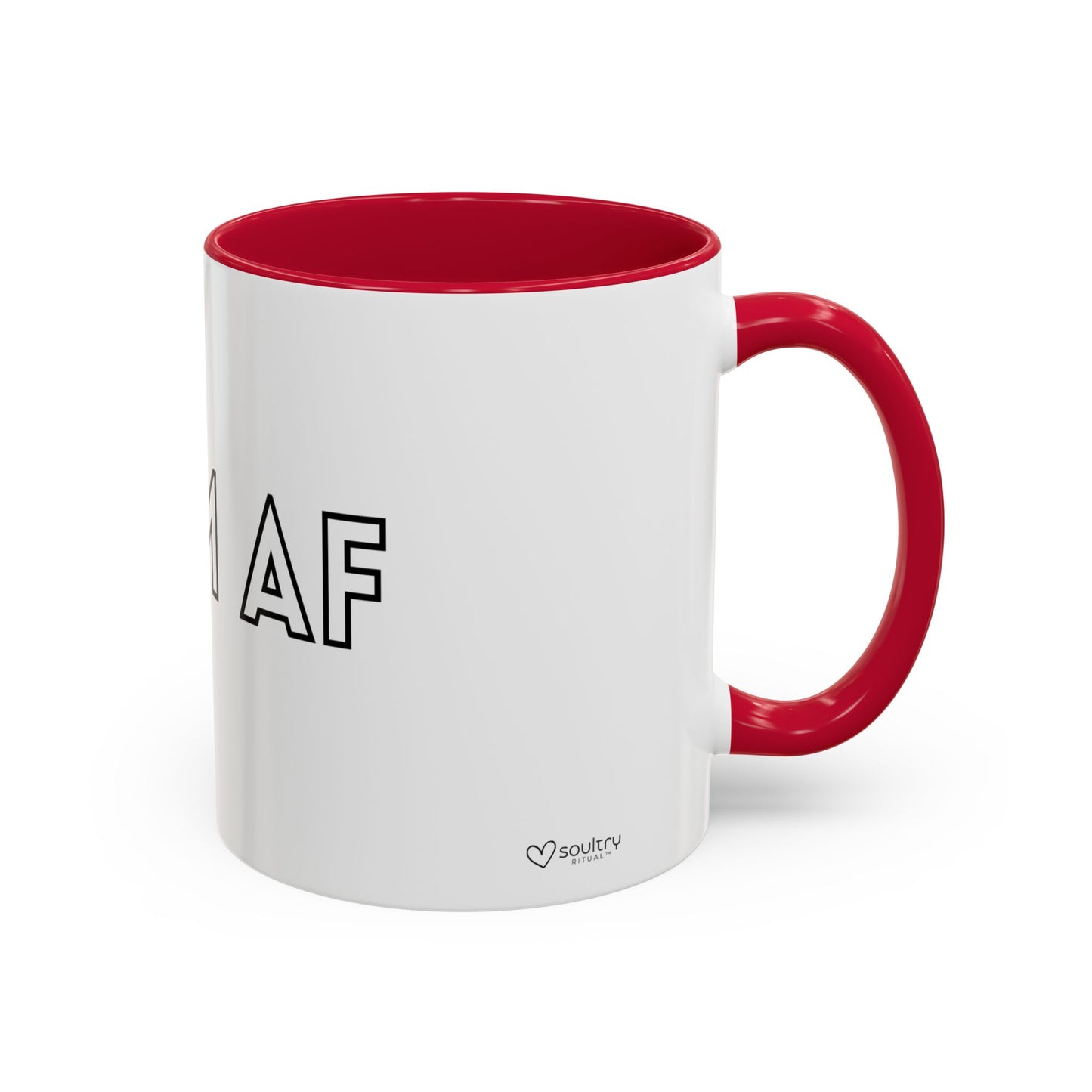 Calm AF Coffee Mug | Funny Gift for Friends, Office Humor, Self-Care Reminder, Relaxation, 11oz 15oz
