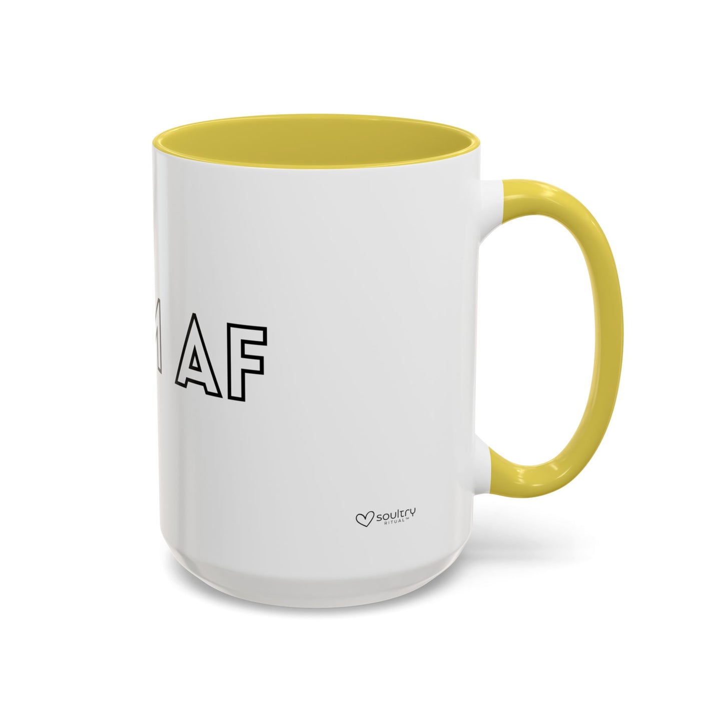 Calm AF Coffee Mug | Funny Gift for Friends, Office Humor, Self-Care Reminder, Relaxation, 11oz 15oz