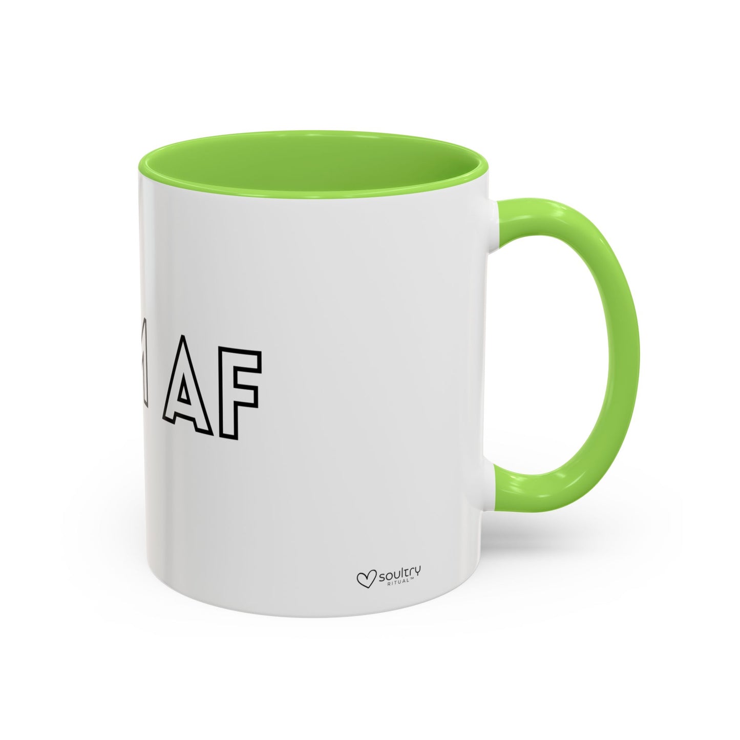 Calm AF Coffee Mug | Funny Gift for Friends, Office Humor, Self-Care Reminder, Relaxation, 11oz 15oz