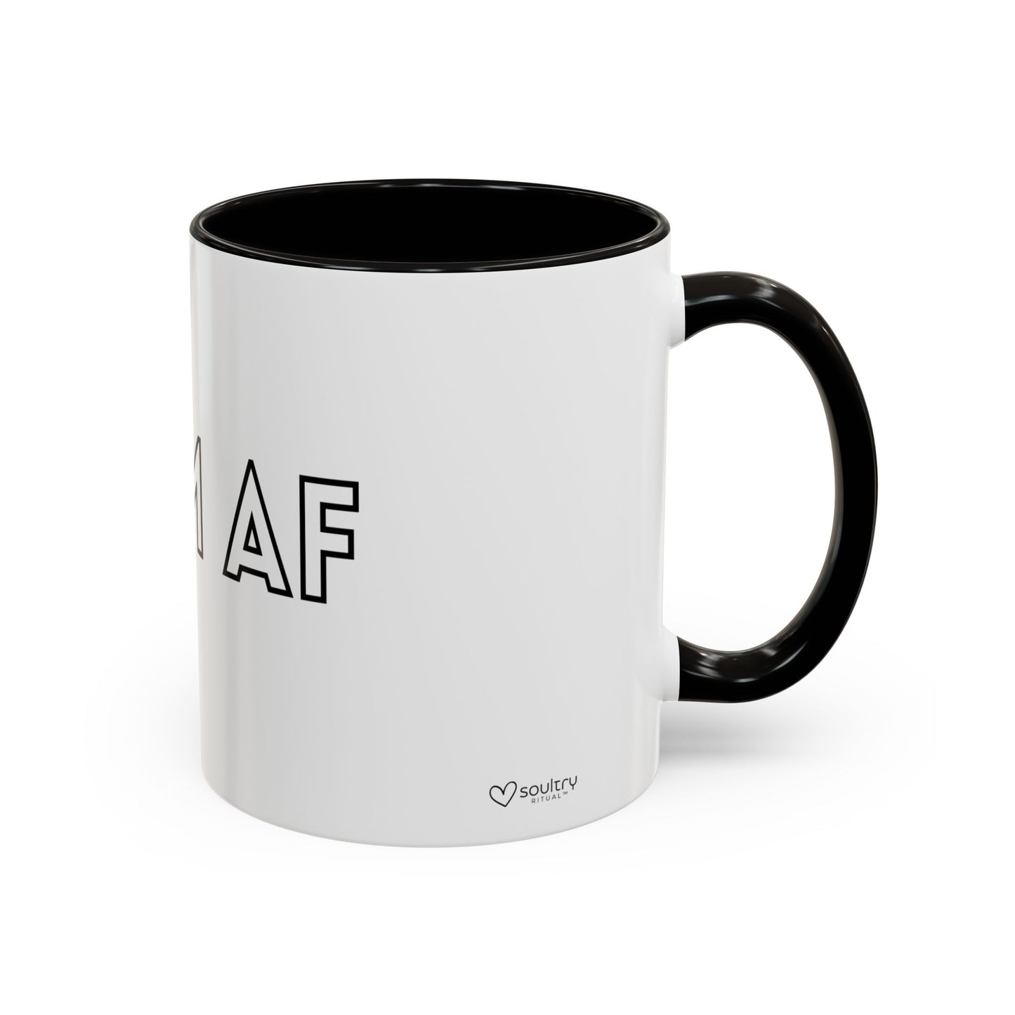 Calm AF Coffee Mug | Funny Gift for Friends, Office Humor, Self-Care Reminder, Relaxation, 11oz 15oz