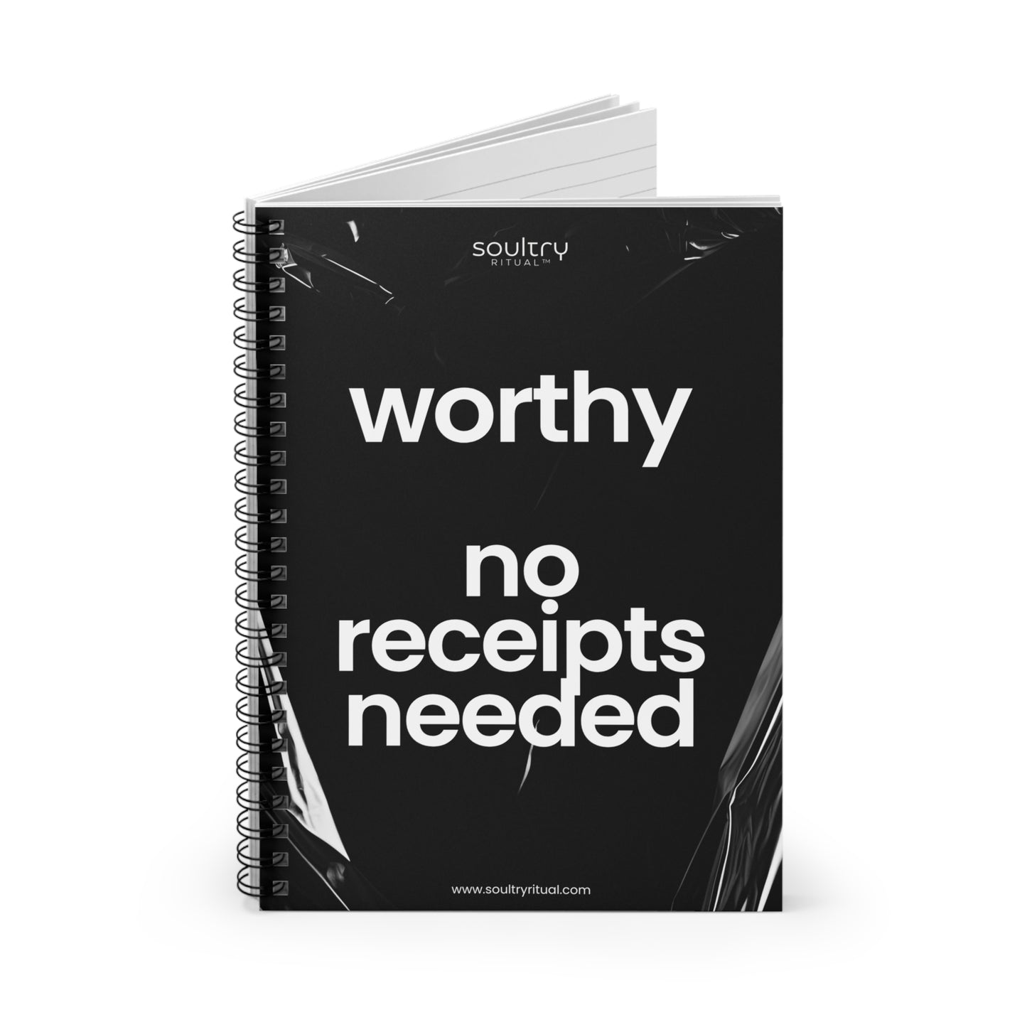Worthy Spiral Notebook - No Receipts Needed, Motivational Journal for Students, Minimalist Stationery for Creativity, Perfect Gift for [...]