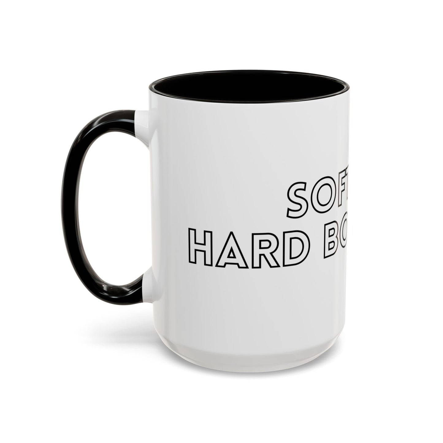 Colorful Boundary-Setting Mug - Soft Life, Hard Boundaries | Gift for Self-Care, Wellness, Motivation, Friendships, Inspirational Quotes