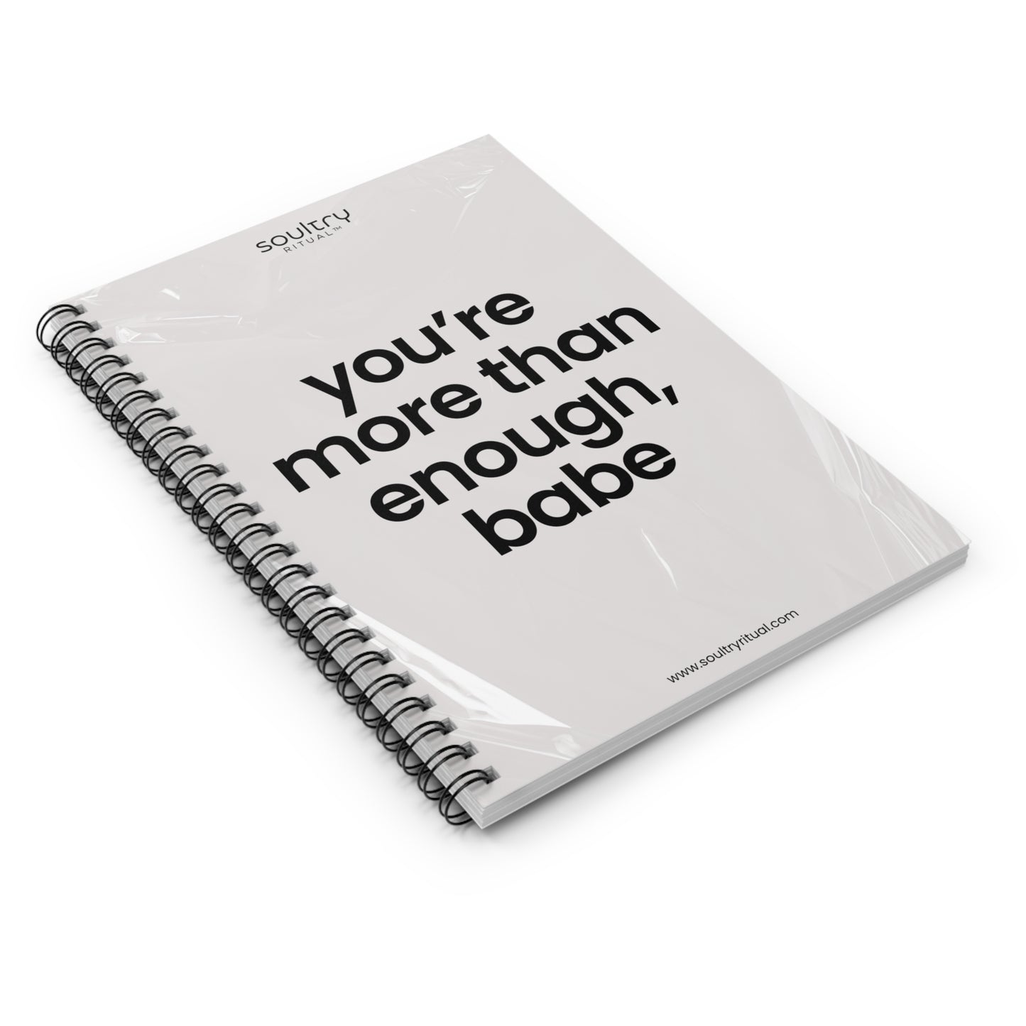 Inspiring Spiral Notebook - Motivational Journal, Affirmation Notepad, Gift for Her, Self-Care Planner, Inspirational Writing