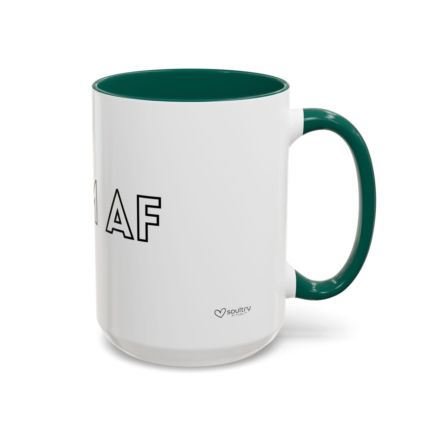 Calm AF Coffee Mug | Funny Gift for Friends, Office Humor, Self-Care Reminder, Relaxation, 11oz 15oz