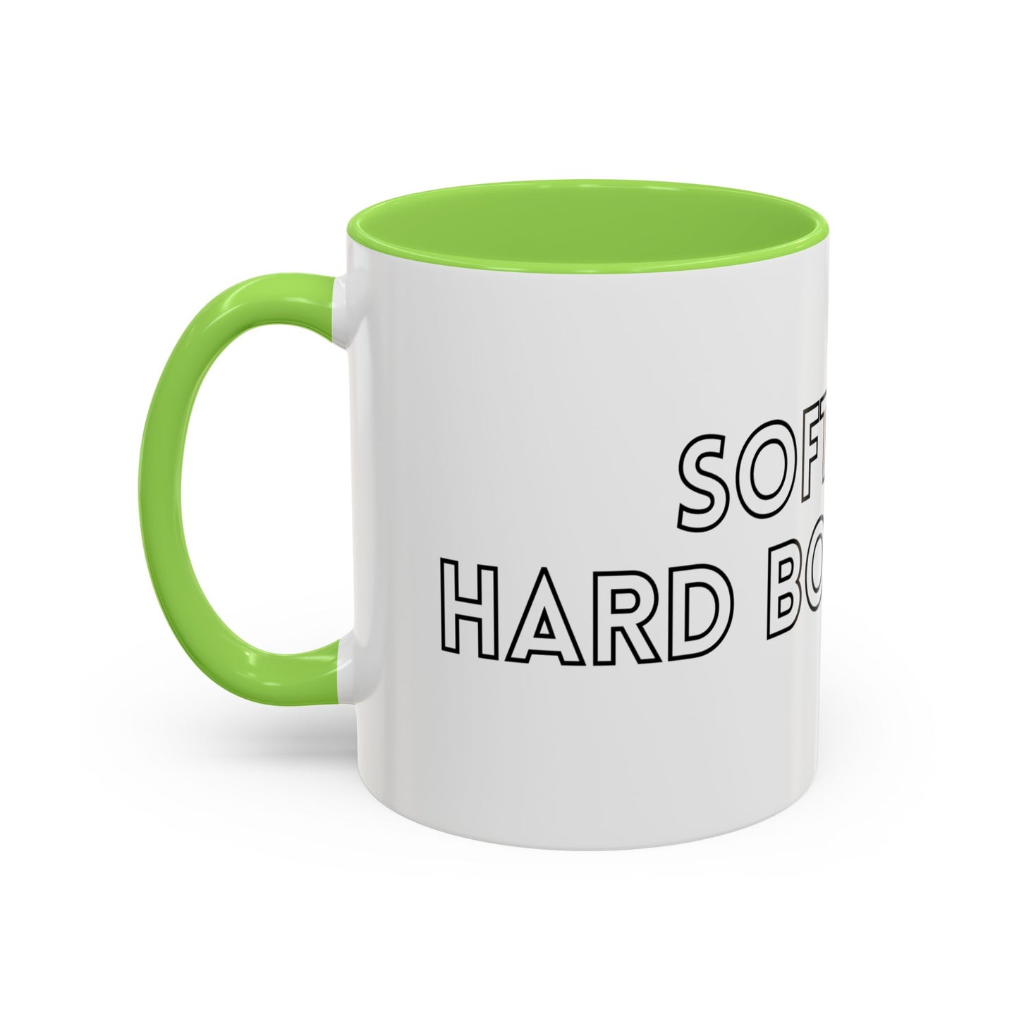 Colorful Boundary-Setting Mug - Soft Life, Hard Boundaries | Gift for Self-Care, Wellness, Motivation, Friendships, Inspirational Quotes
