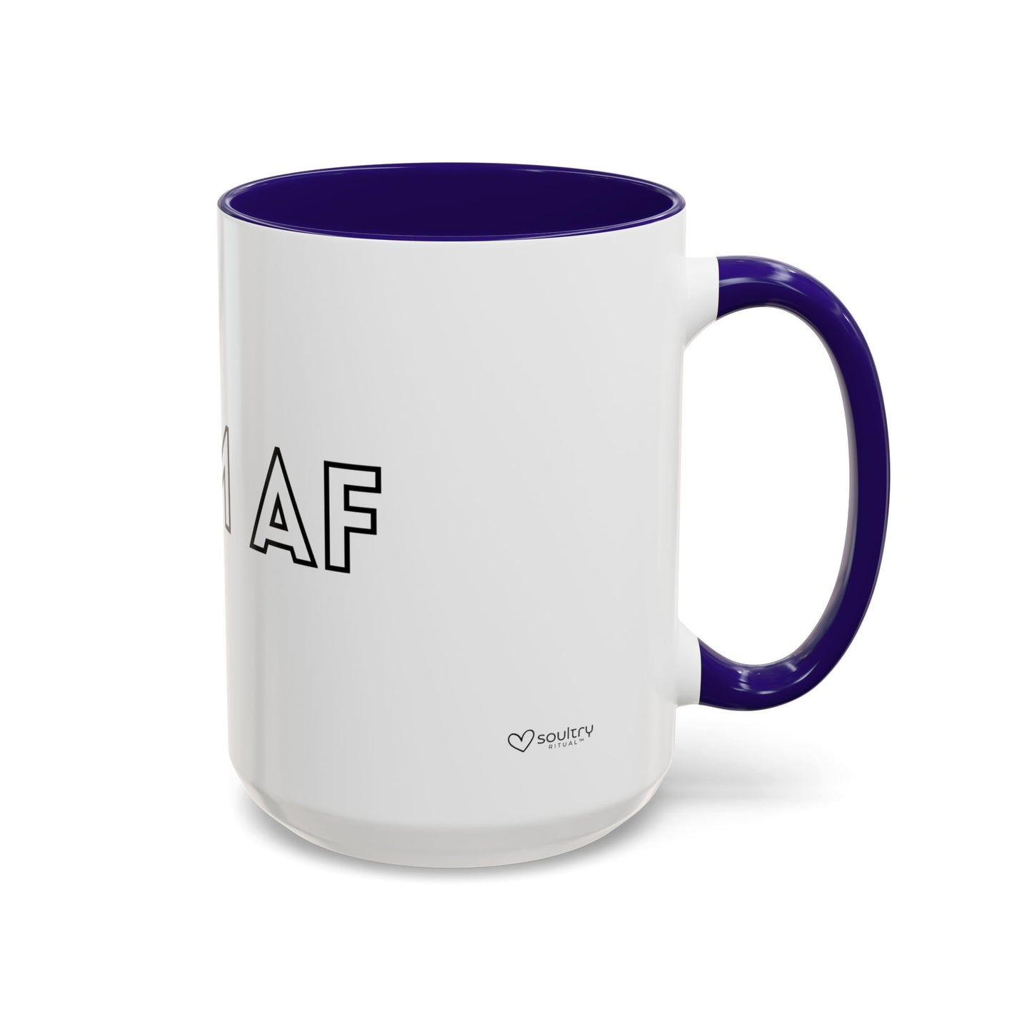 Calm AF Coffee Mug | Funny Gift for Friends, Office Humor, Self-Care Reminder, Relaxation, 11oz 15oz