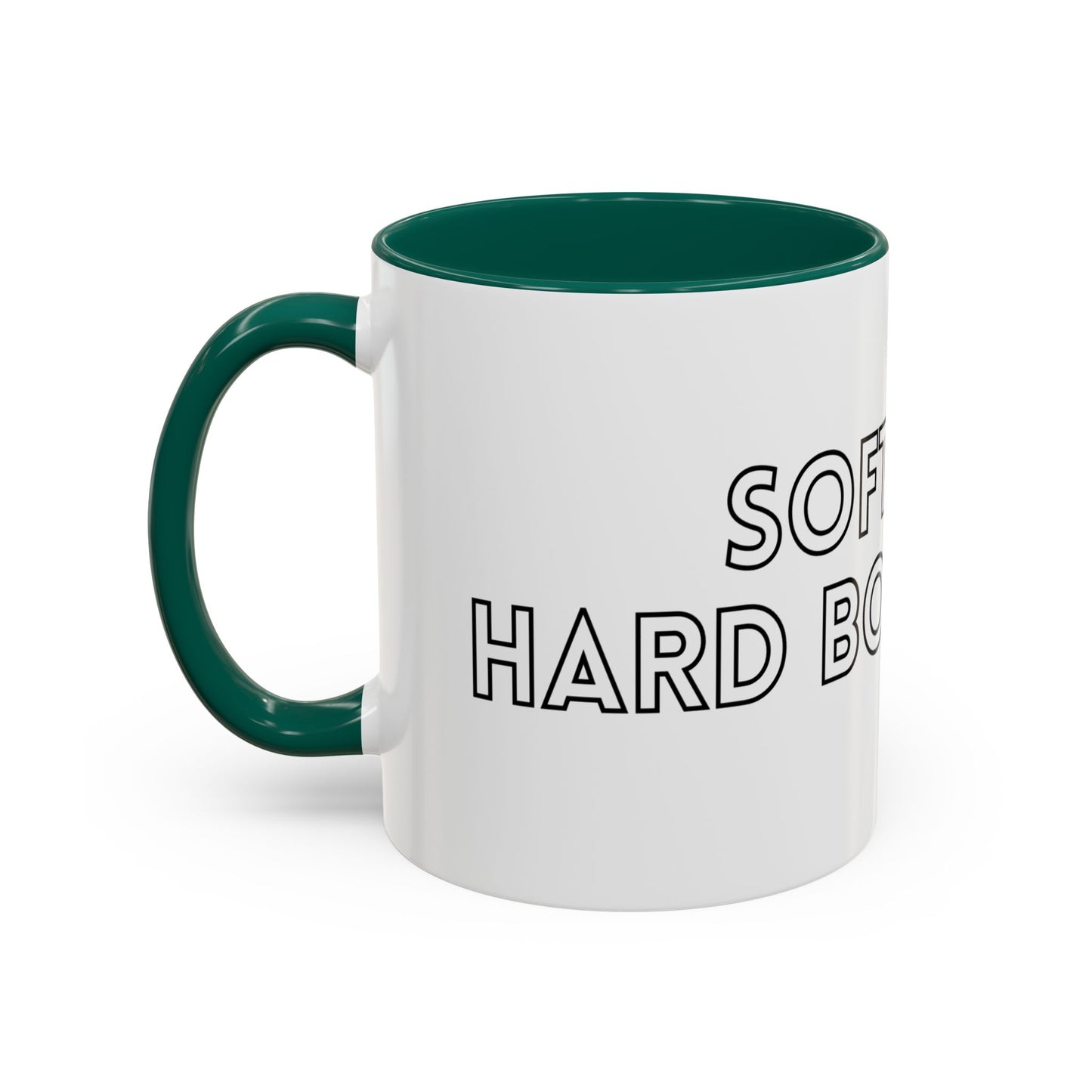 Colorful Boundary-Setting Mug - Soft Life, Hard Boundaries | Gift for Self-Care, Wellness, Motivation, Friendships, Inspirational Quotes
