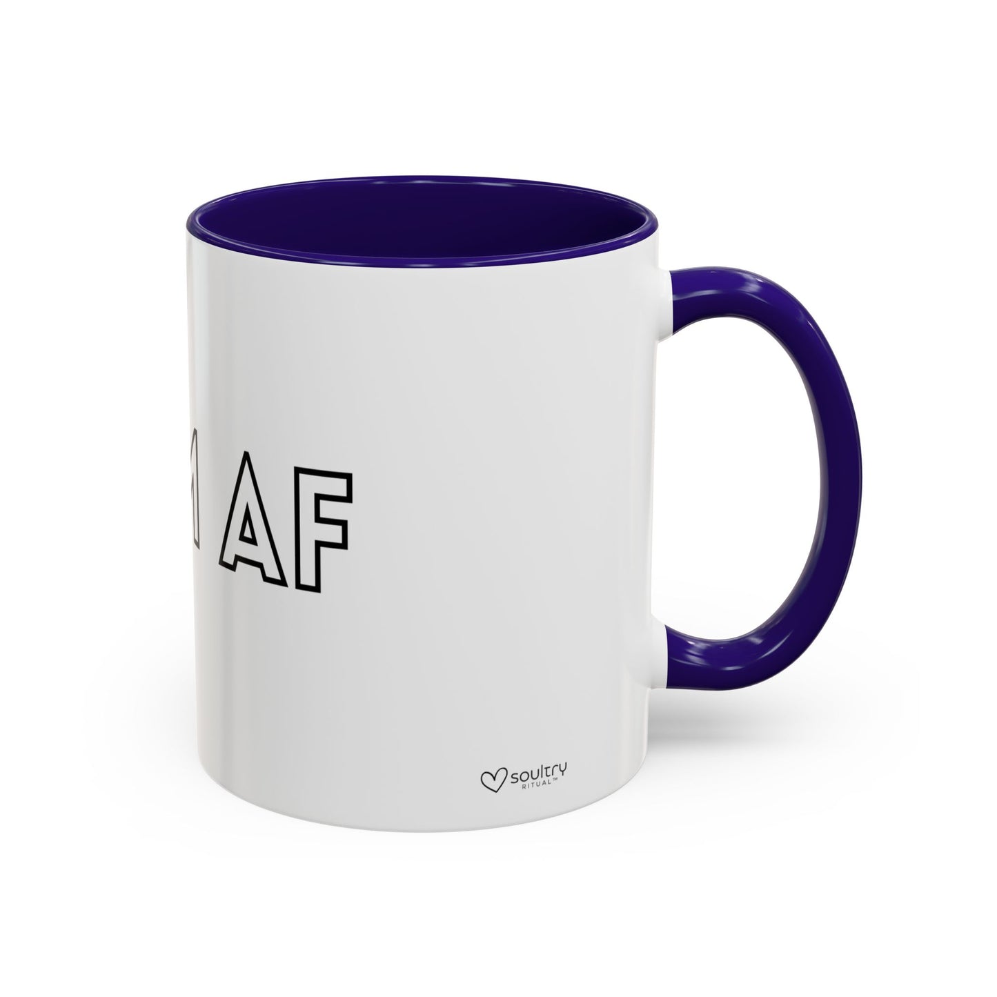 Calm AF Coffee Mug | Funny Gift for Friends, Office Humor, Self-Care Reminder, Relaxation, 11oz 15oz