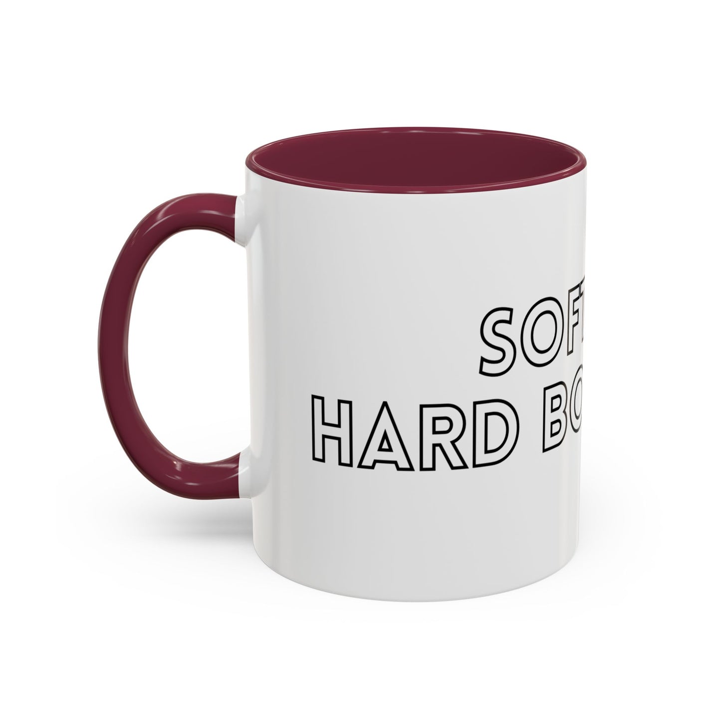 Colorful Boundary-Setting Mug - Soft Life, Hard Boundaries | Gift for Self-Care, Wellness, Motivation, Friendships, Inspirational Quotes