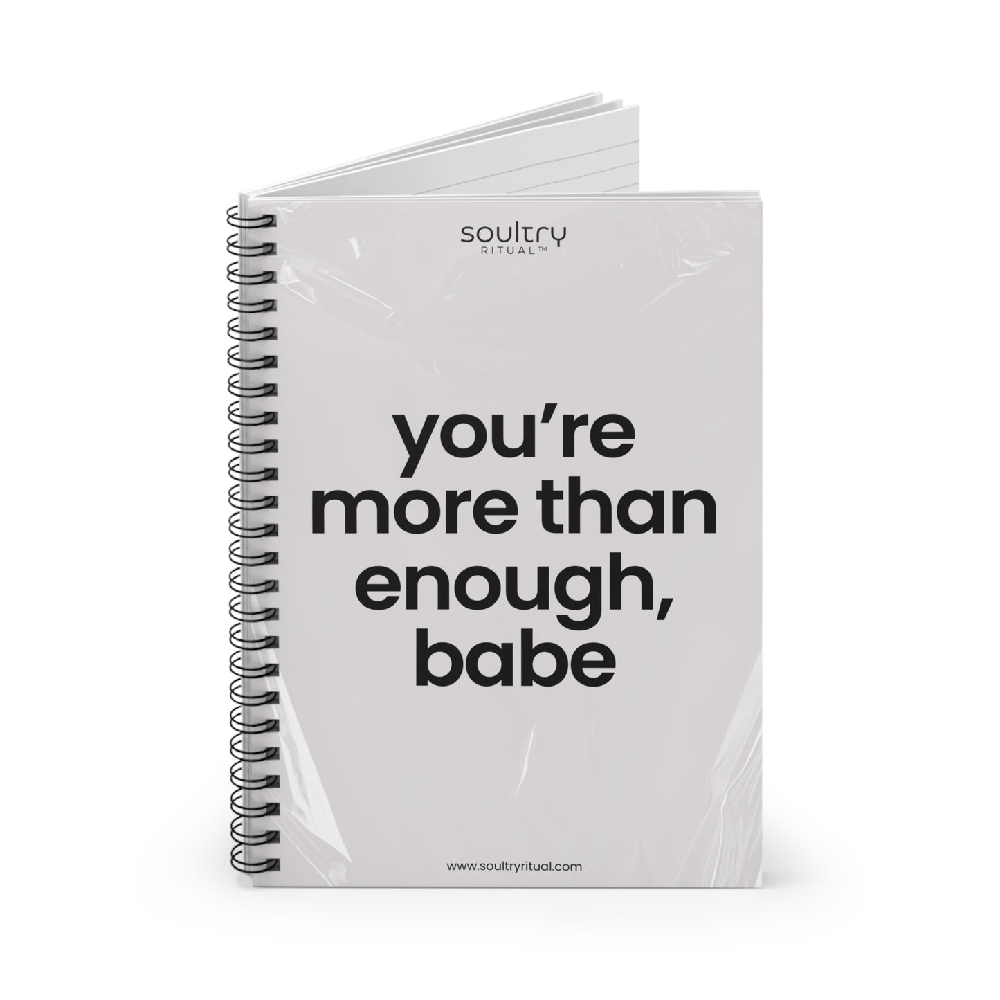 Inspiring Spiral Notebook - Motivational Journal, Affirmation Notepad, Gift for Her, Self-Care Planner, Inspirational Writing