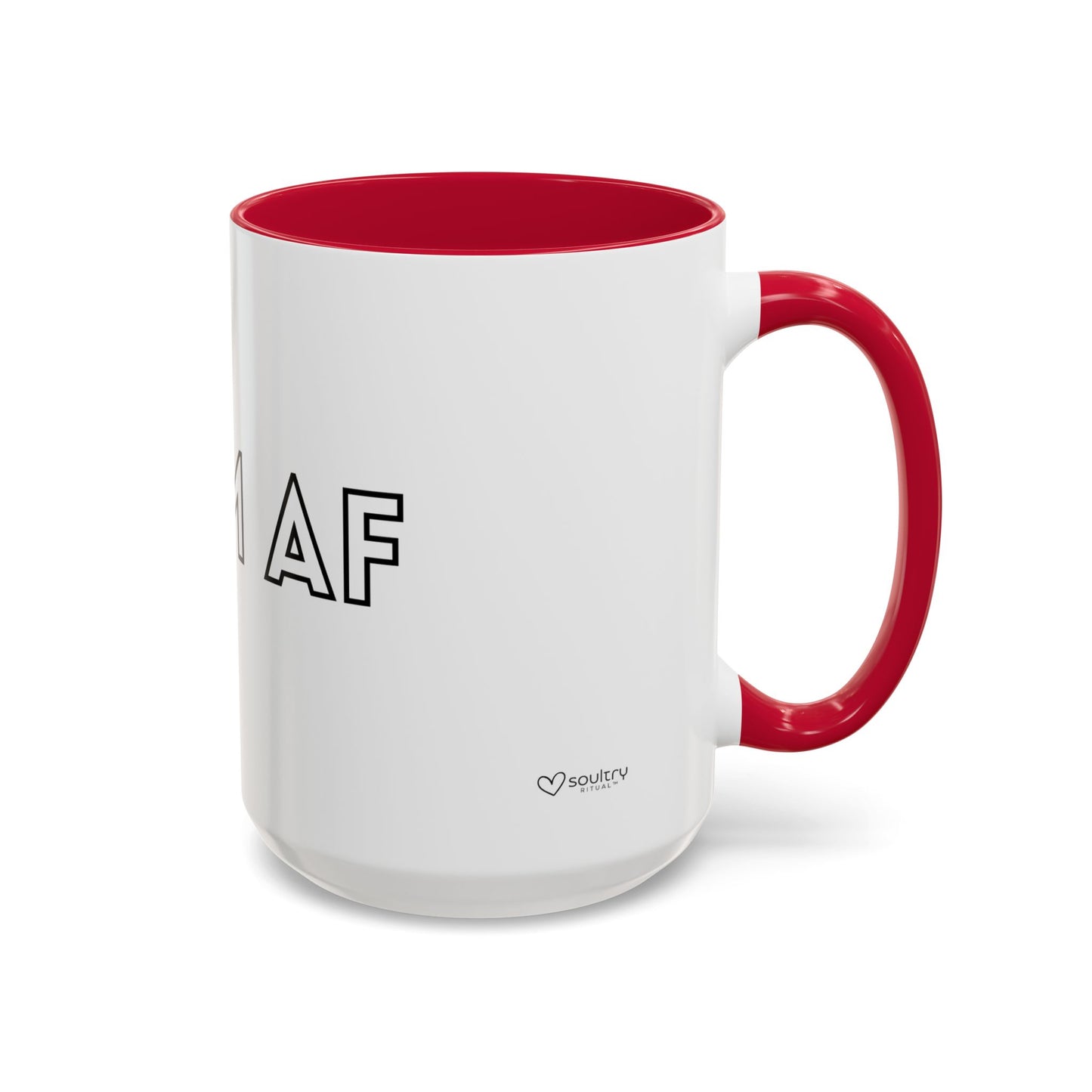 Calm AF Coffee Mug | Funny Gift for Friends, Office Humor, Self-Care Reminder, Relaxation, 11oz 15oz