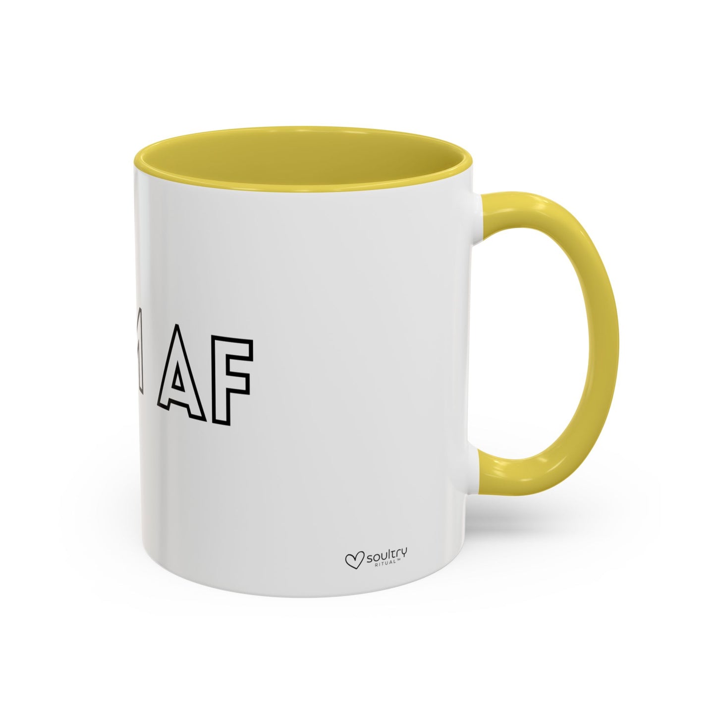 Calm AF Coffee Mug | Funny Gift for Friends, Office Humor, Self-Care Reminder, Relaxation, 11oz 15oz