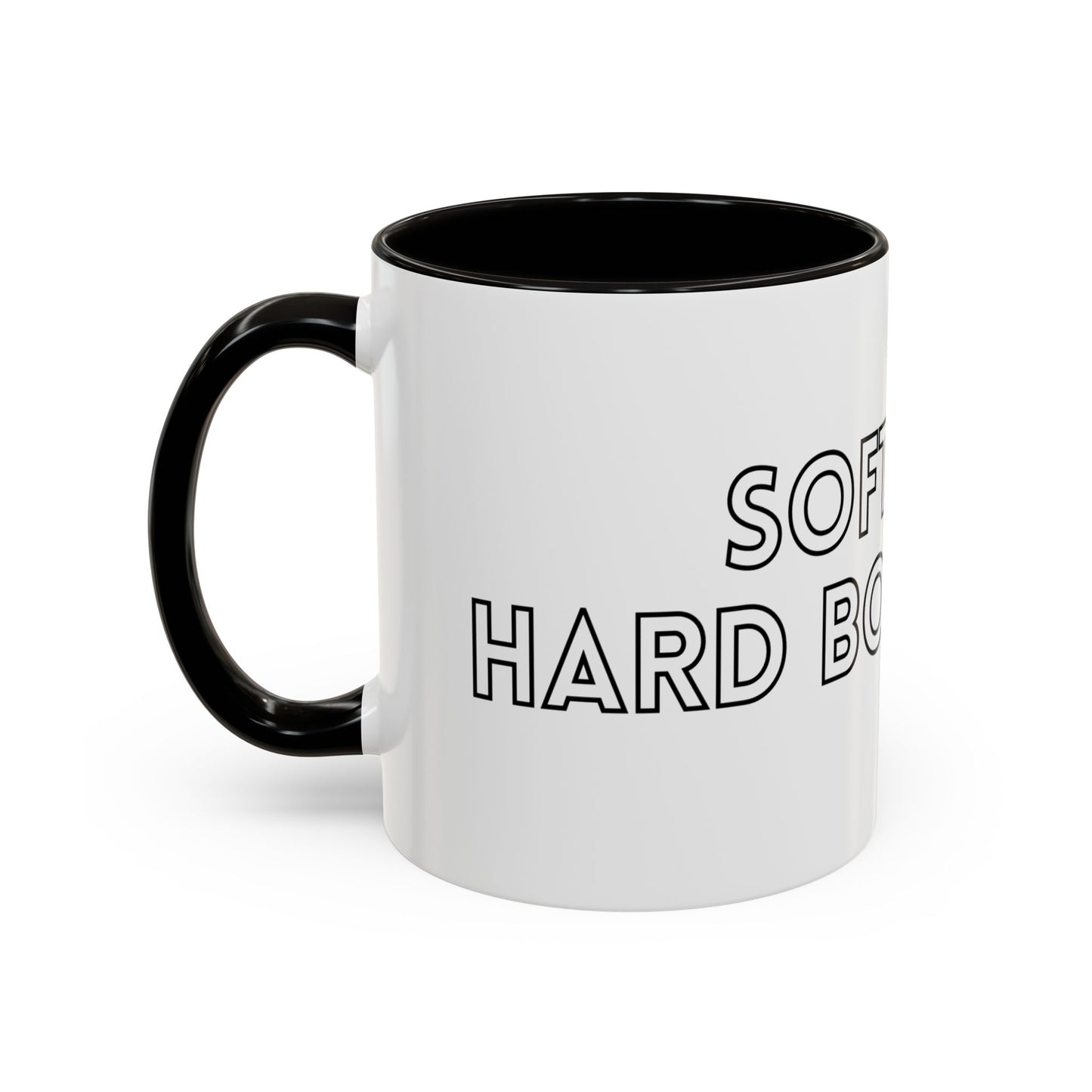 Colorful Boundary-Setting Mug - Soft Life, Hard Boundaries | Gift for Self-Care, Wellness, Motivation, Friendships, Inspirational Quotes