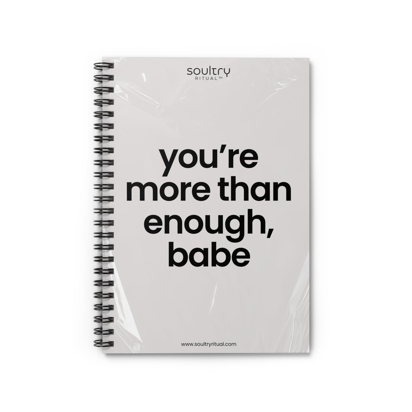 Inspiring Spiral Notebook - Motivational Journal, Affirmation Notepad, Gift for Her, Self-Care Planner, Inspirational Writing