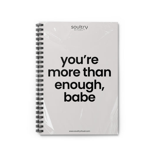 Inspiring Spiral Notebook - Motivational Journal, Affirmation Notepad, Gift for Her, Self-Care Planner, Inspirational Writing