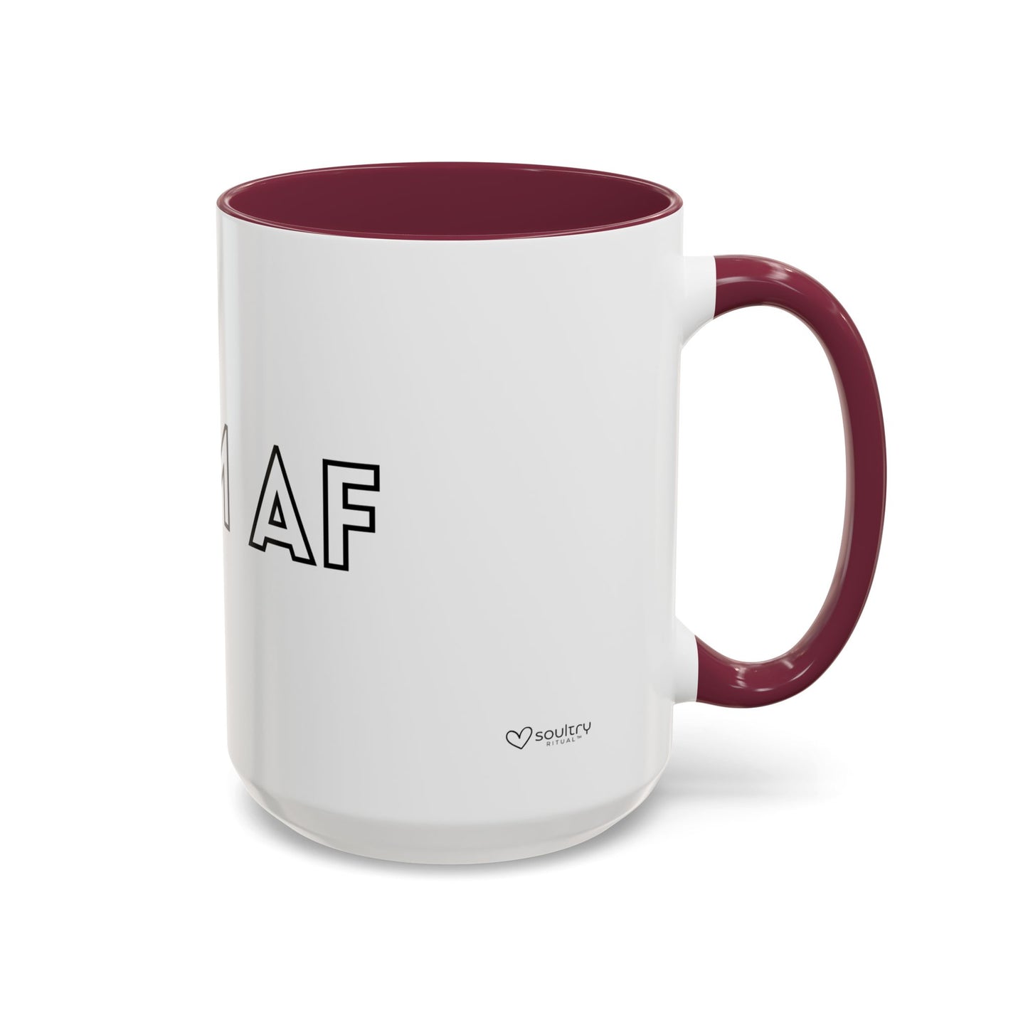 Calm AF Coffee Mug | Funny Gift for Friends, Office Humor, Self-Care Reminder, Relaxation, 11oz 15oz