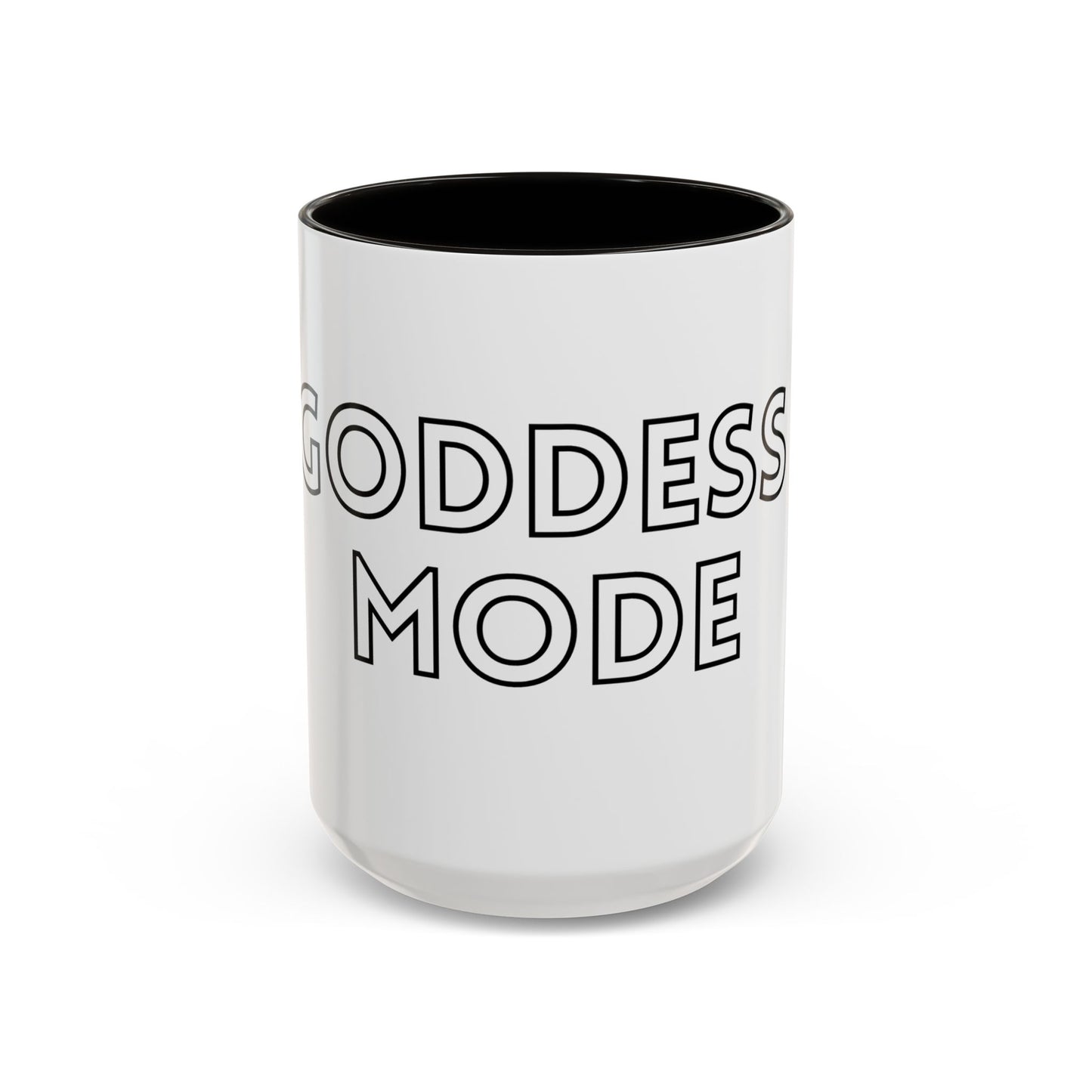 Goddess Mode Colorful Coffee Mug, Motivational Quote Mug, Gift for Her, Daily Inspiration Coffee Cup, Self-Care Mug, Unique Kitchenware