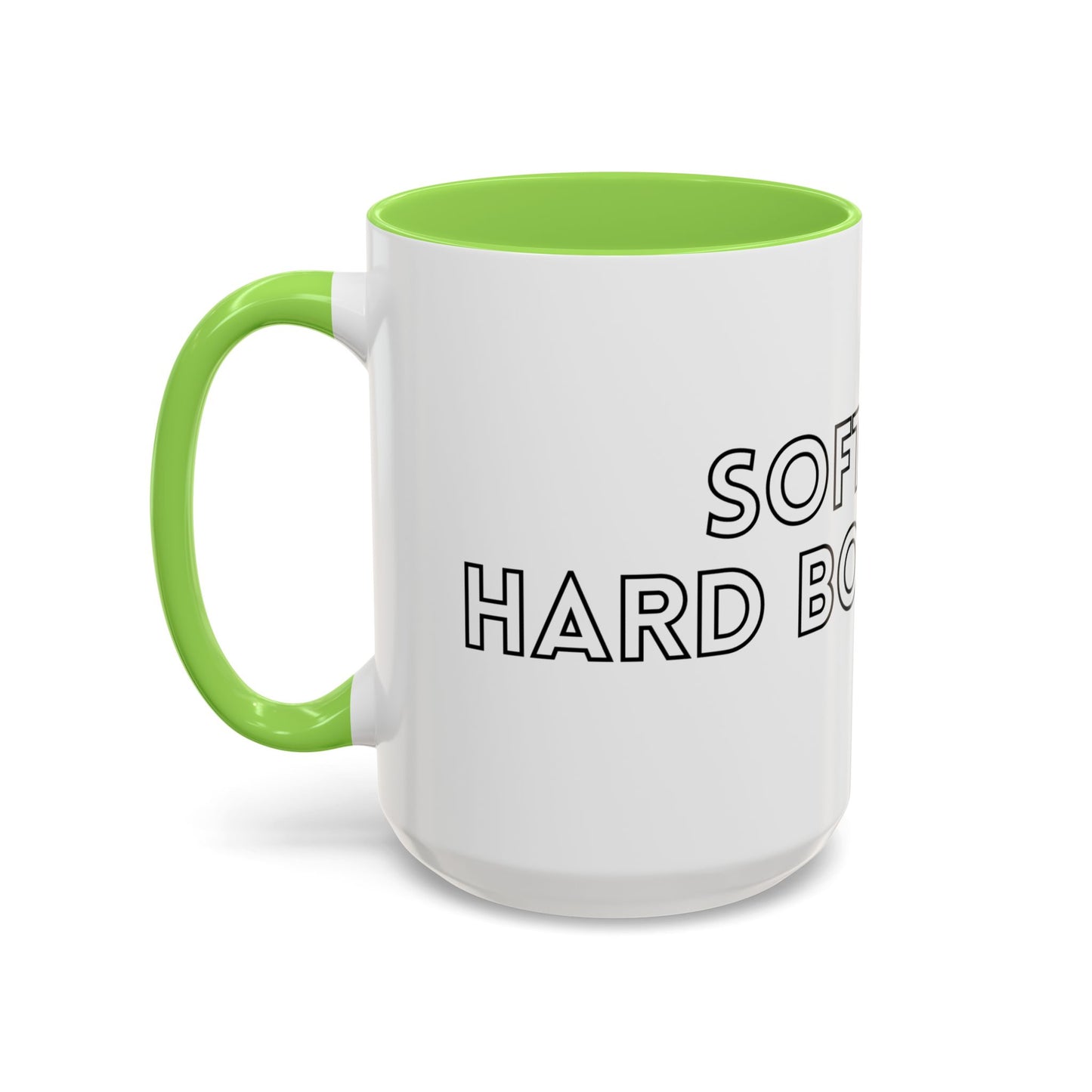 Colorful Boundary-Setting Mug - Soft Life, Hard Boundaries | Gift for Self-Care, Wellness, Motivation, Friendships, Inspirational Quotes